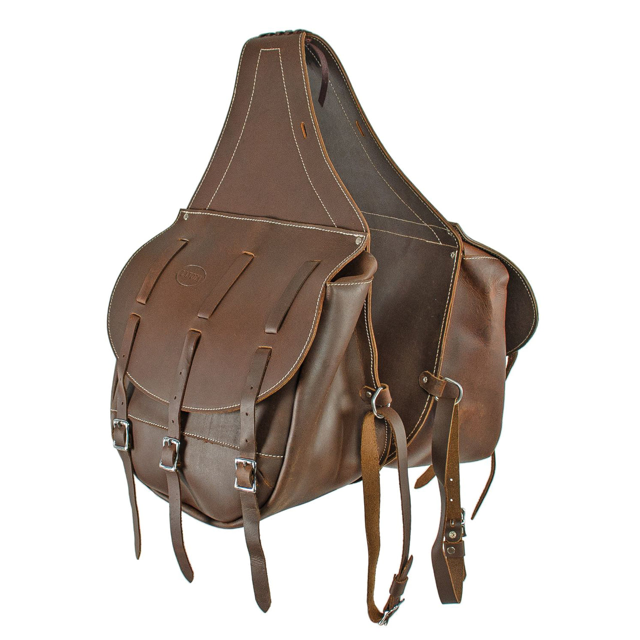 BISACCIA VITELLO CHIUSURA 3 LACCI | Selle e Accessori | Bisacce | Lakota