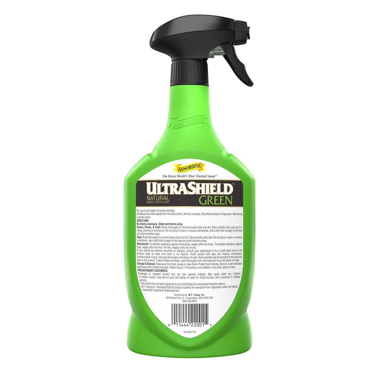 ULTRA SHIELD GREEN NATURAL SPRAY | Cura del Cavallo | Repellenti | Absorbine