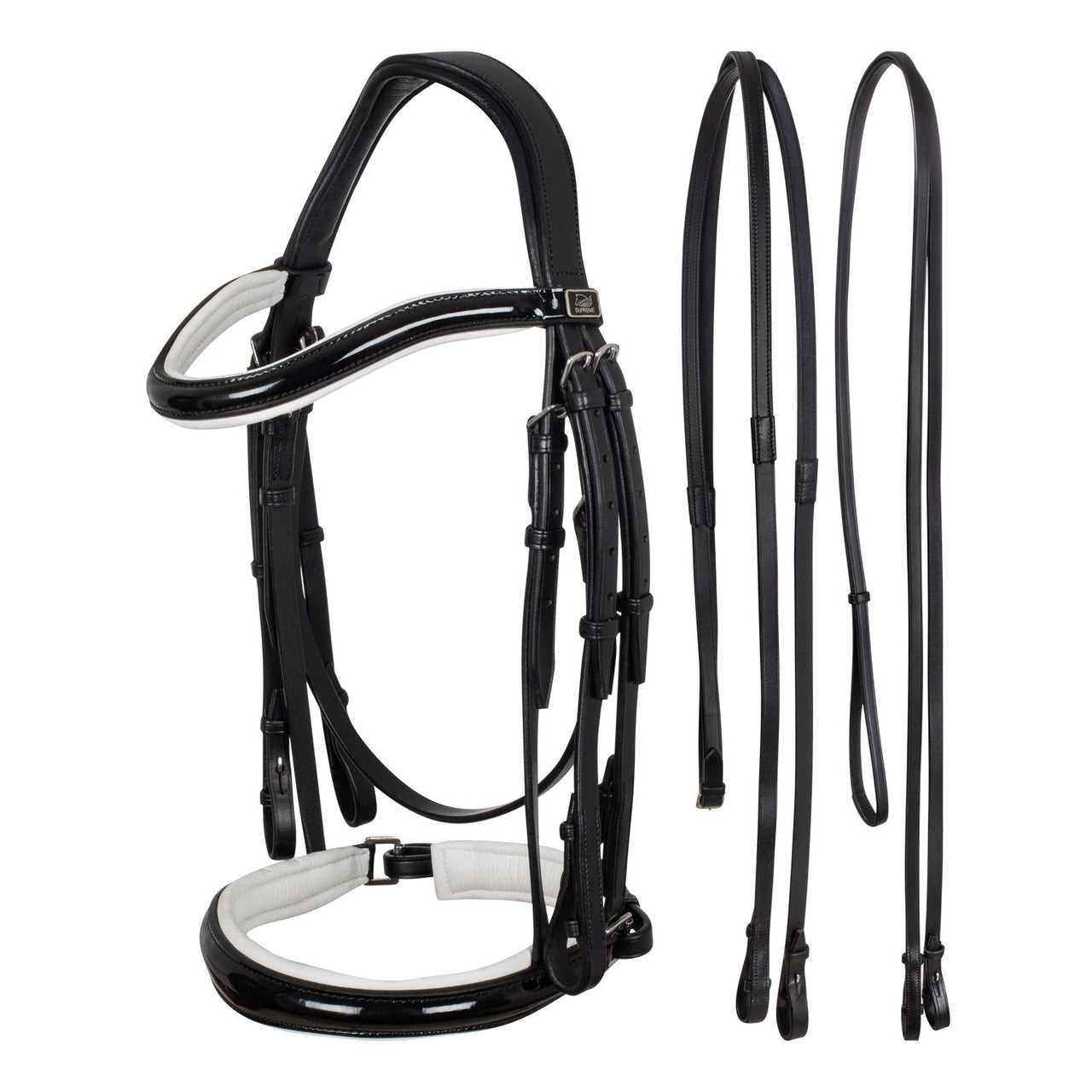 BRIGLIA DRESSAGE IMBOTTITURA BIANCA | Briglie e Accessori | Brigliei | Supreme