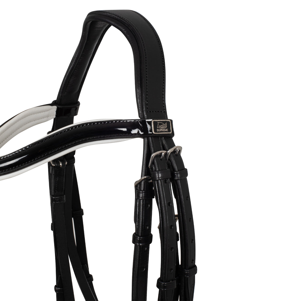 BRIGLIA DRESSAGE IMBOTTITURA BIANCA | Briglie e Accessori | Brigliei | Supreme