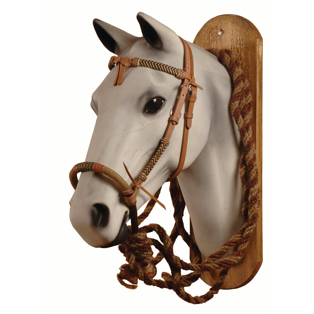 SET BOSAL + MECATE CRINE + TESTIERA RAWHIDE POOL'S | Briglie e Accessori | Bosal & Mecate | Pool's
