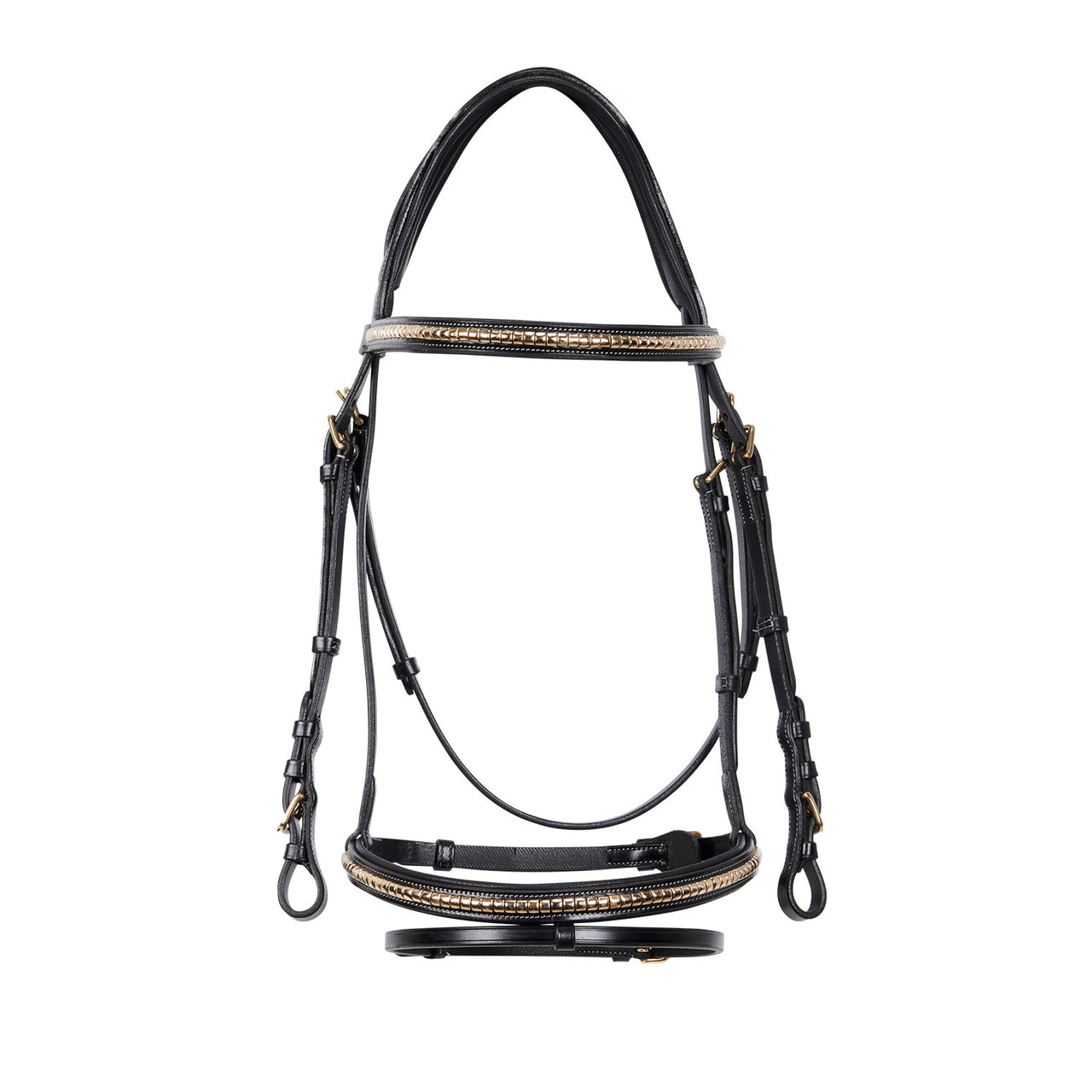 Testiera inglese in cuoio clincher | Briglie e Accessori | Corone | Equestro