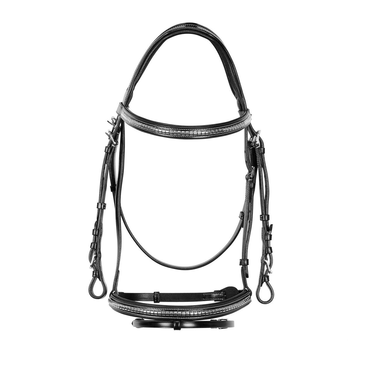 Testiera inglese in cuoio clincher NP | Briglie e Accessori | Corone | Equestro