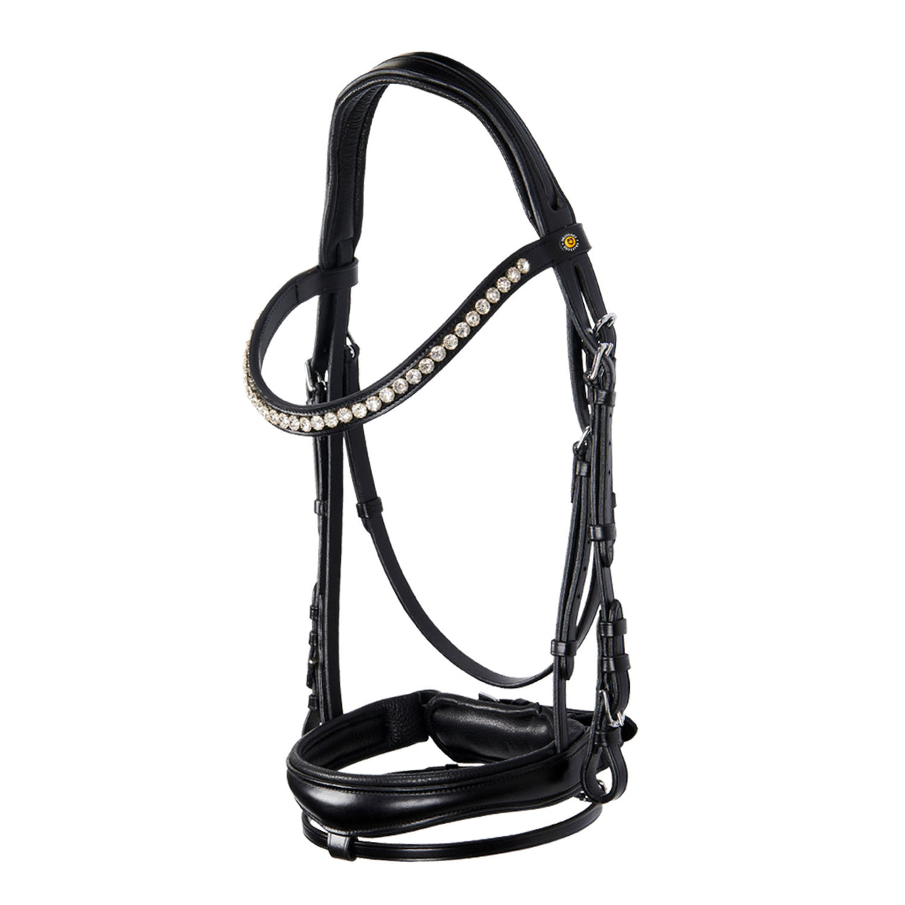 Testiera inglese in cuoio con brillantini NEW | Briglie e Accessori | Corone | Equestro
