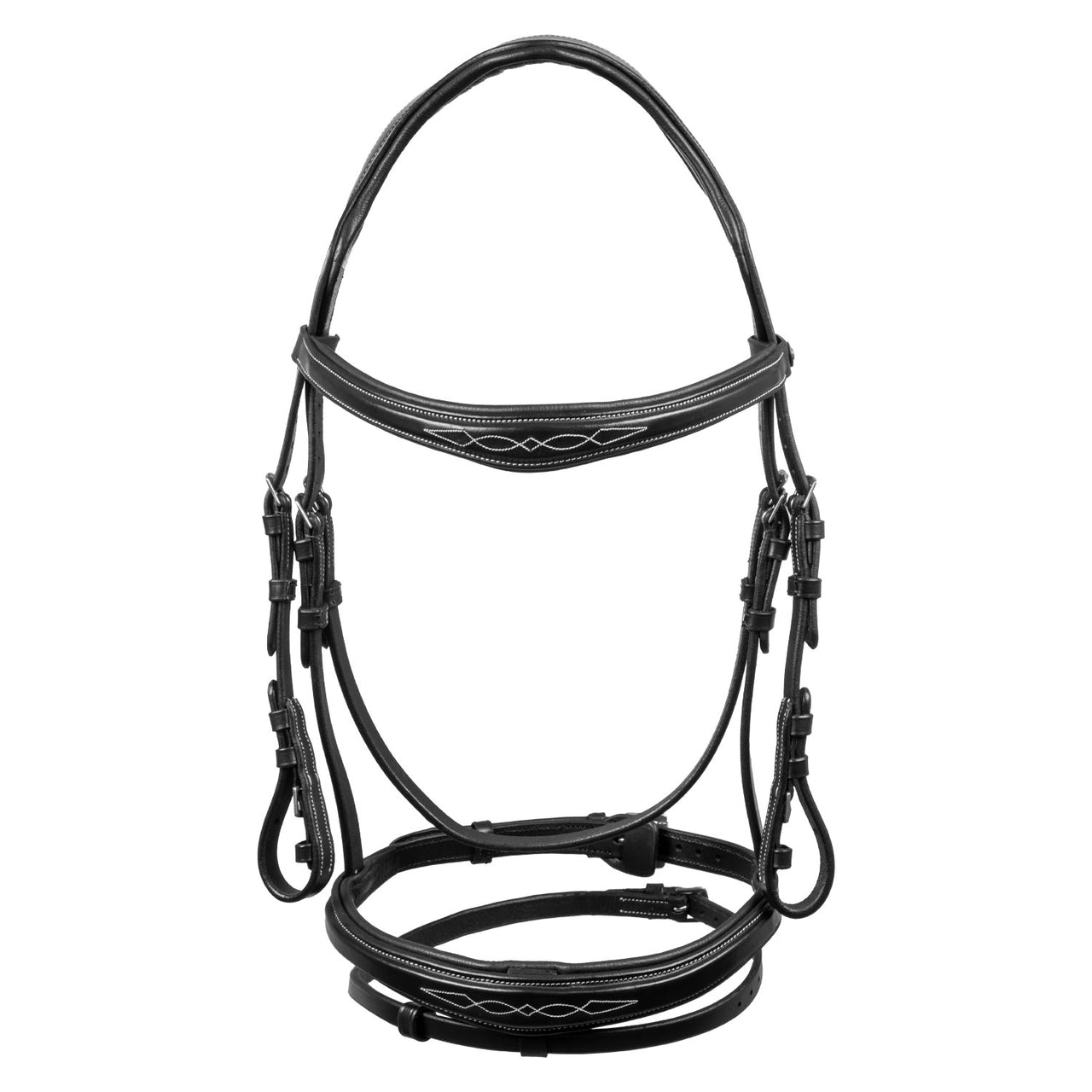 Testiera in morbida pelle cucita | Briglie e Accessori | Corone | Equestro