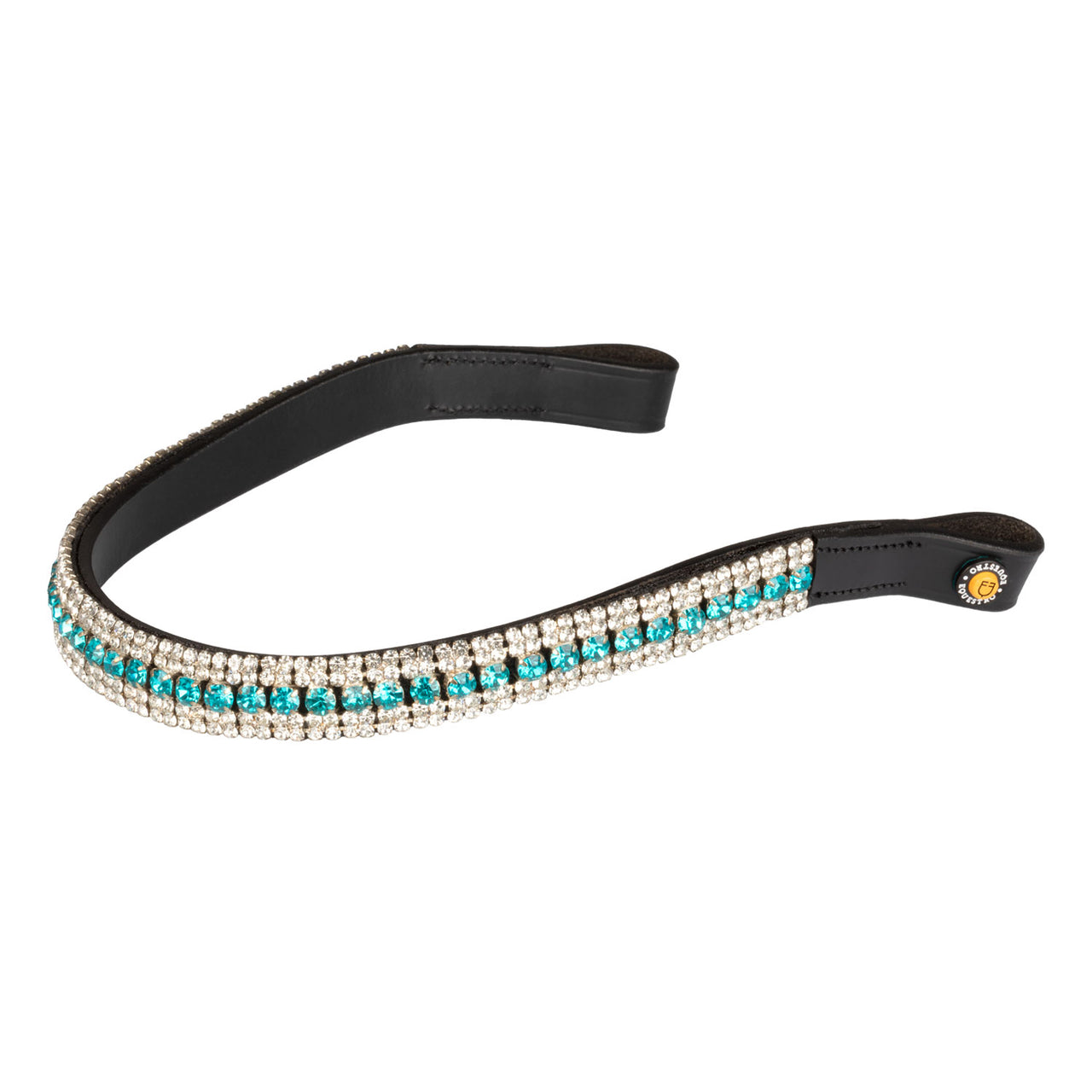 Frontalino Blue Crystal in pelle | Briglie e Accessori | Accessori e pezzi di ricambio | Equestro