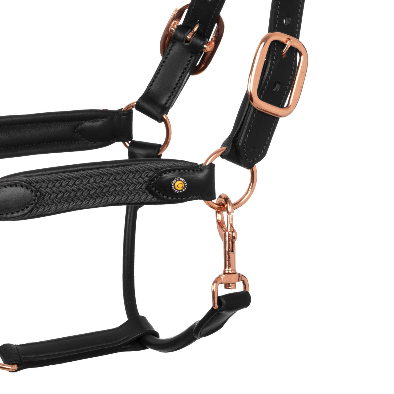 Cavezza in cuoio con inserti in nylon intrecciato | Cavezze e Lunghini | Cavezze | Equestro