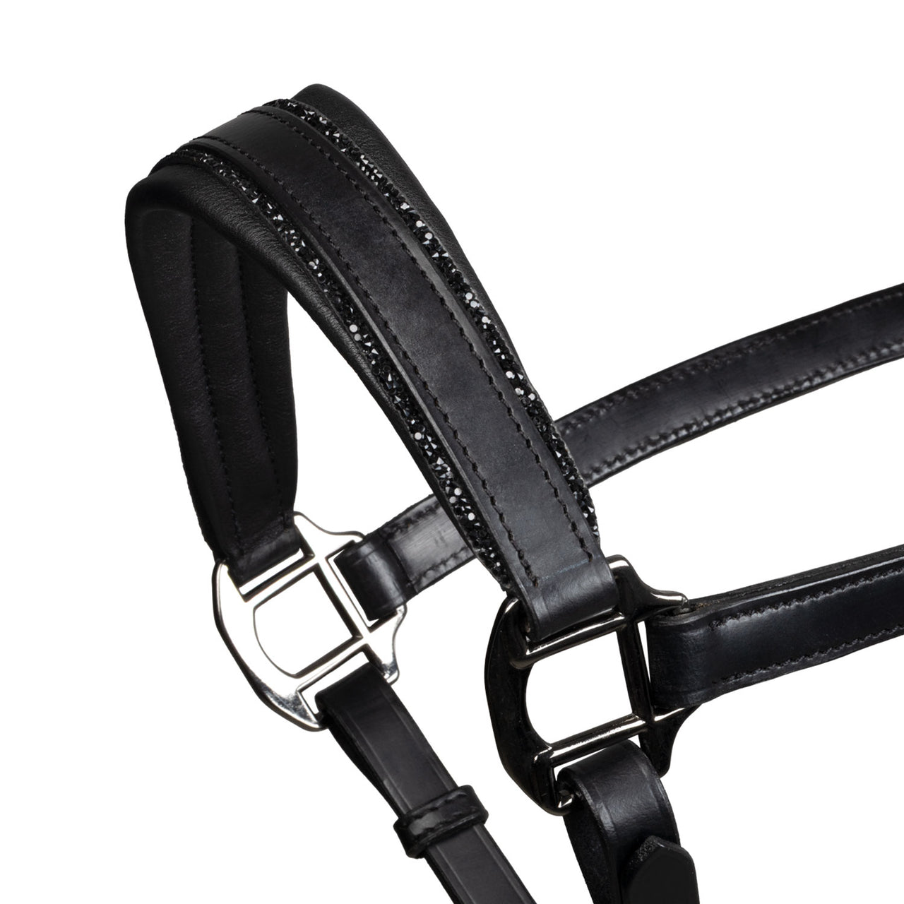 Cavezza in cuoio con piping glitterato | Cavezze e Lunghini | Cavezze | Equestro
