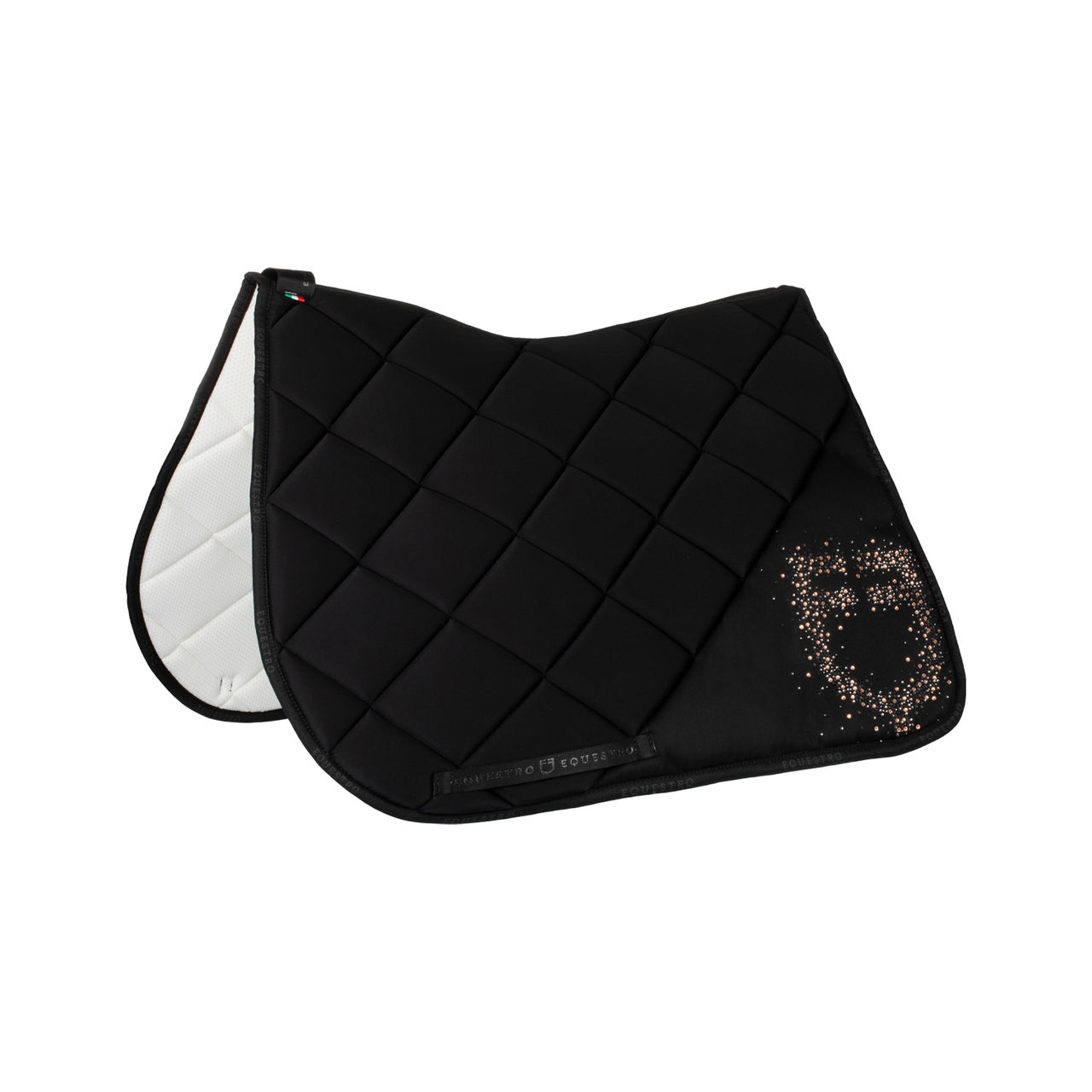 Sottosella da salto in tessuto tecnico con logo in strass | Sottosella e Accessori | Sottosella Salto | Equestro