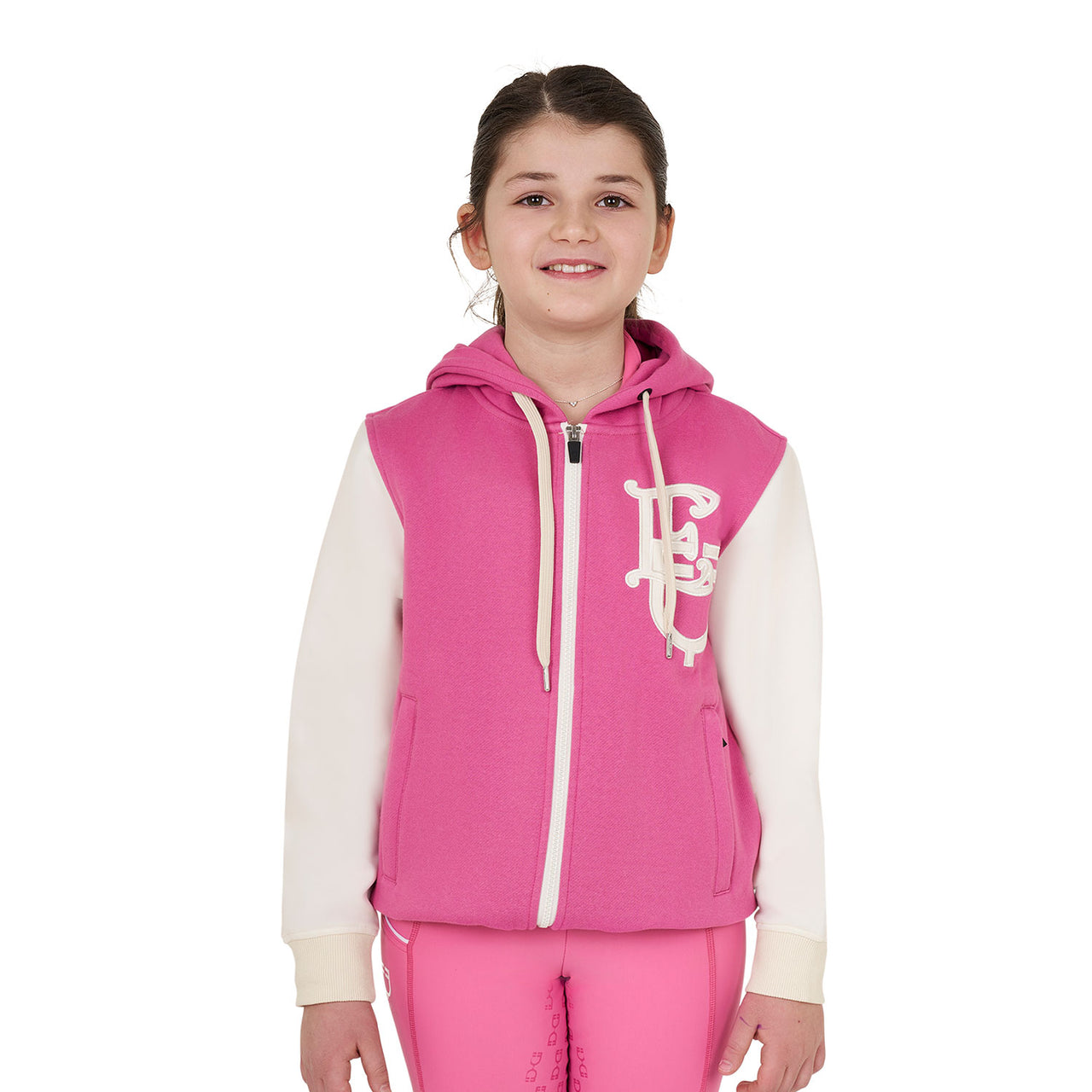 Felpa bambina EQ bicolore con zip frontale | Abbigliamento | Felpe | Equestro
