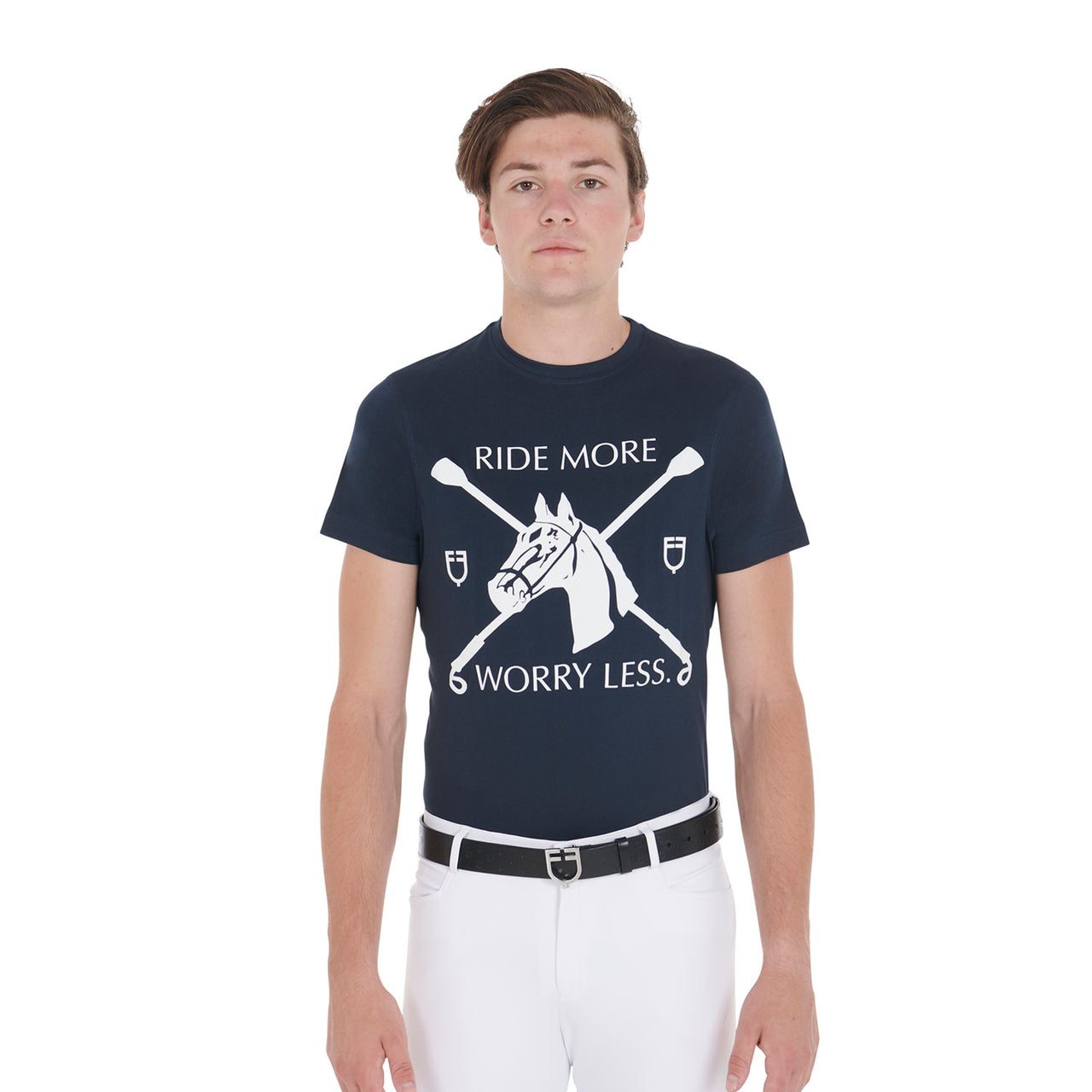 T-shirt uomo slim fit con stampa equestre | Abbigliamento | T-Shirt | Equestro