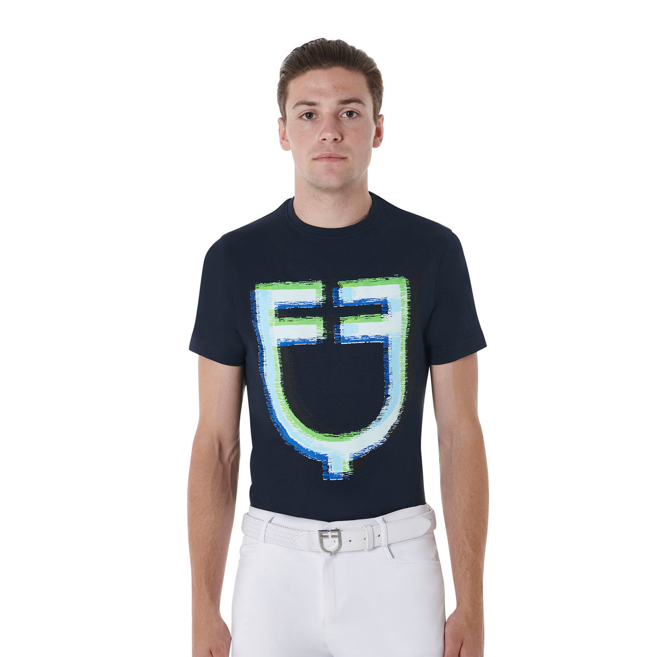 T-shirt uomo slim fit con stampa logo | Abbigliamento | T-Shirt | Equestro