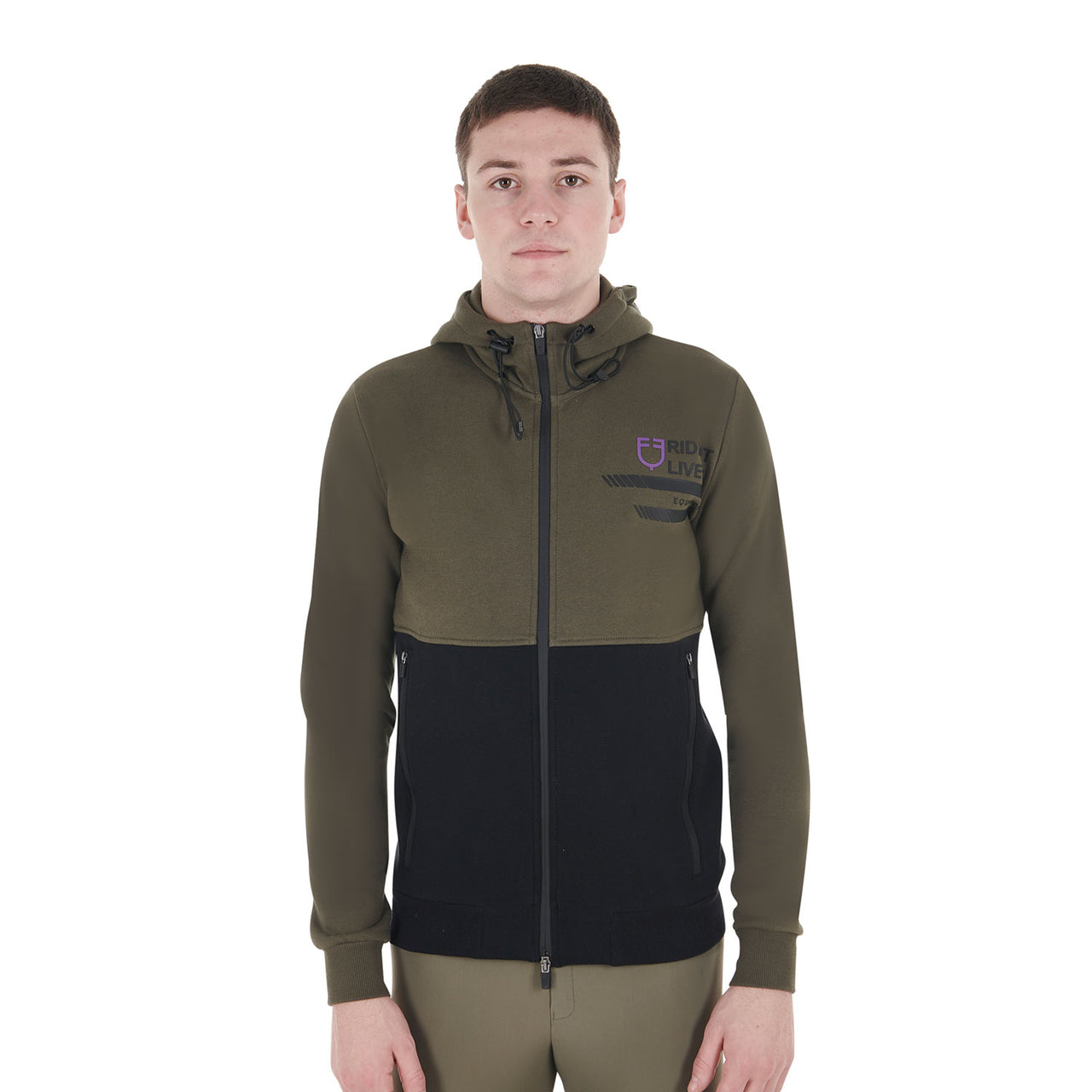 Felpa uomo con cappuccio e pile interno | Abbigliamento | Felpe | Equestro