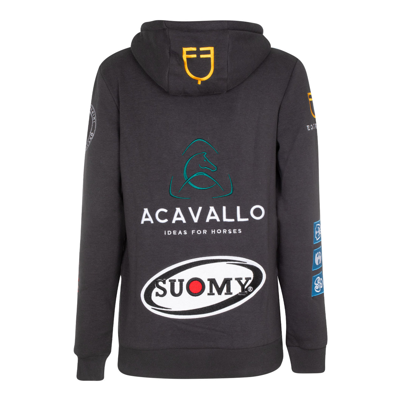 Felpa donna con patches multilogo | Abbigliamento | Felpe | Equestro