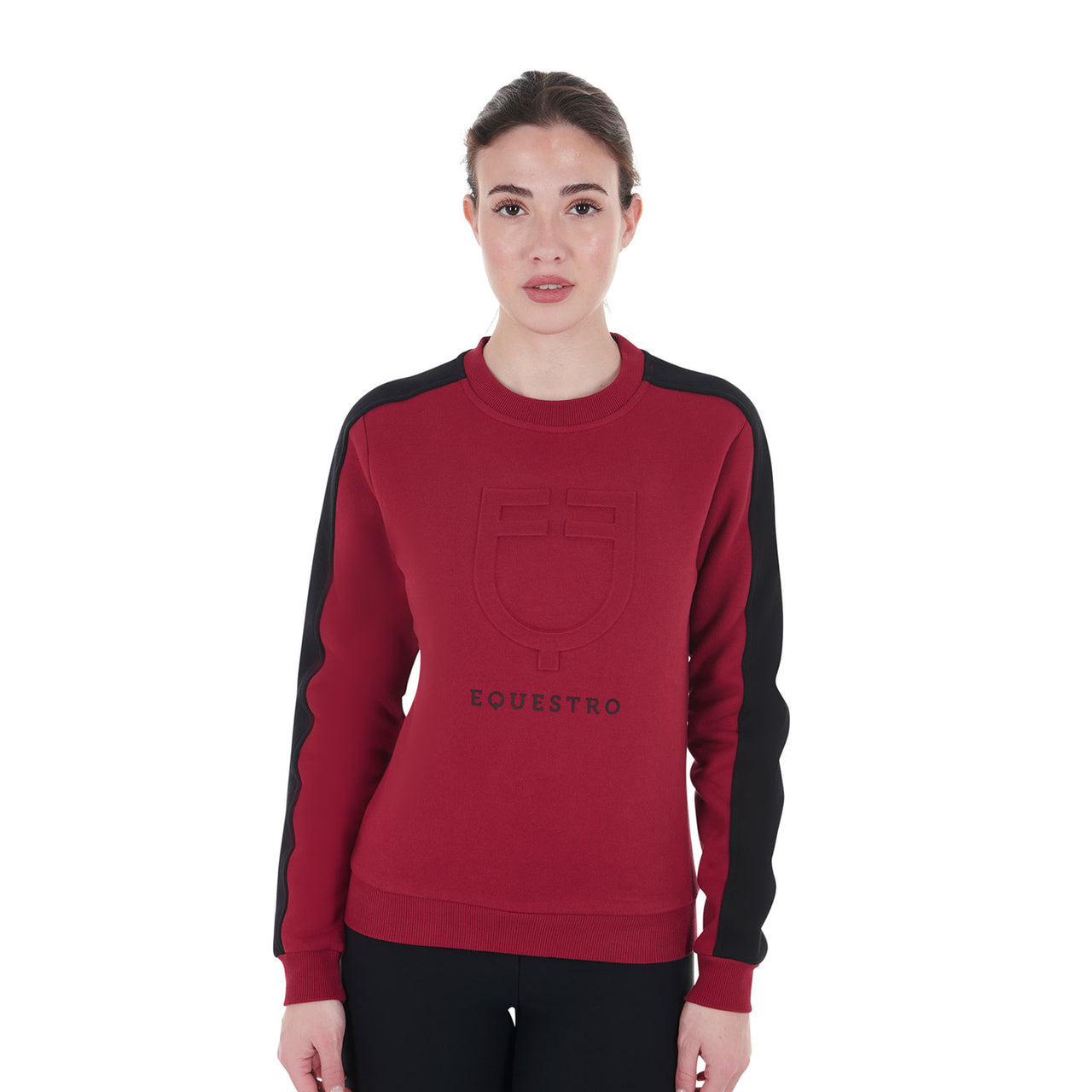 Felpa donna girocollo con logo stampato | Abbigliamento | Felpe | Equestro