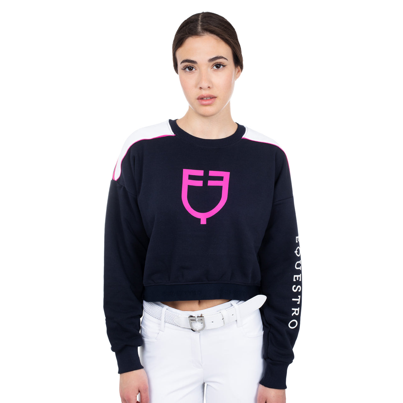 Felpa donna con girocollo | Abbigliamento | Felpe | Equestro