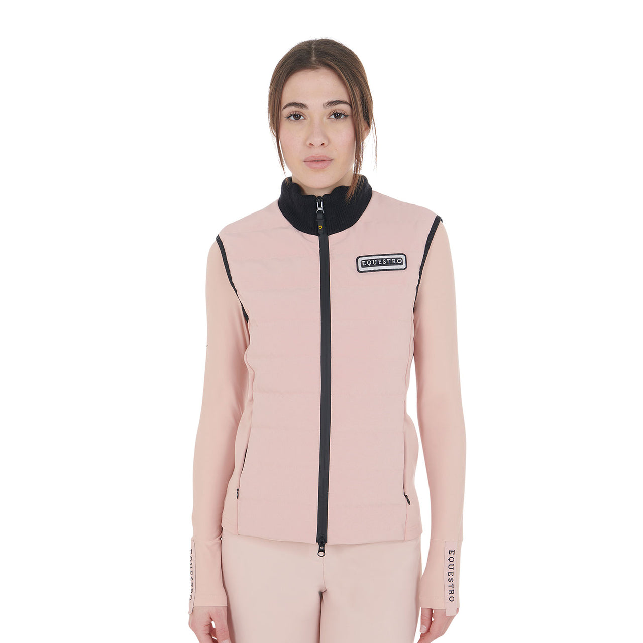 Smanicato donna misto tecnico con zip | Abbigliamento | Gilet | Equestro