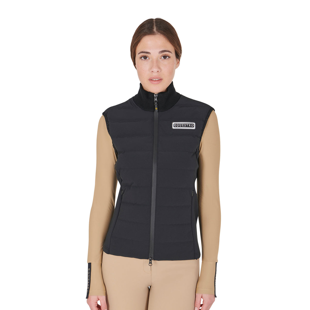 Smanicato donna misto tecnico con zip | Abbigliamento | Gilet | Equestro
