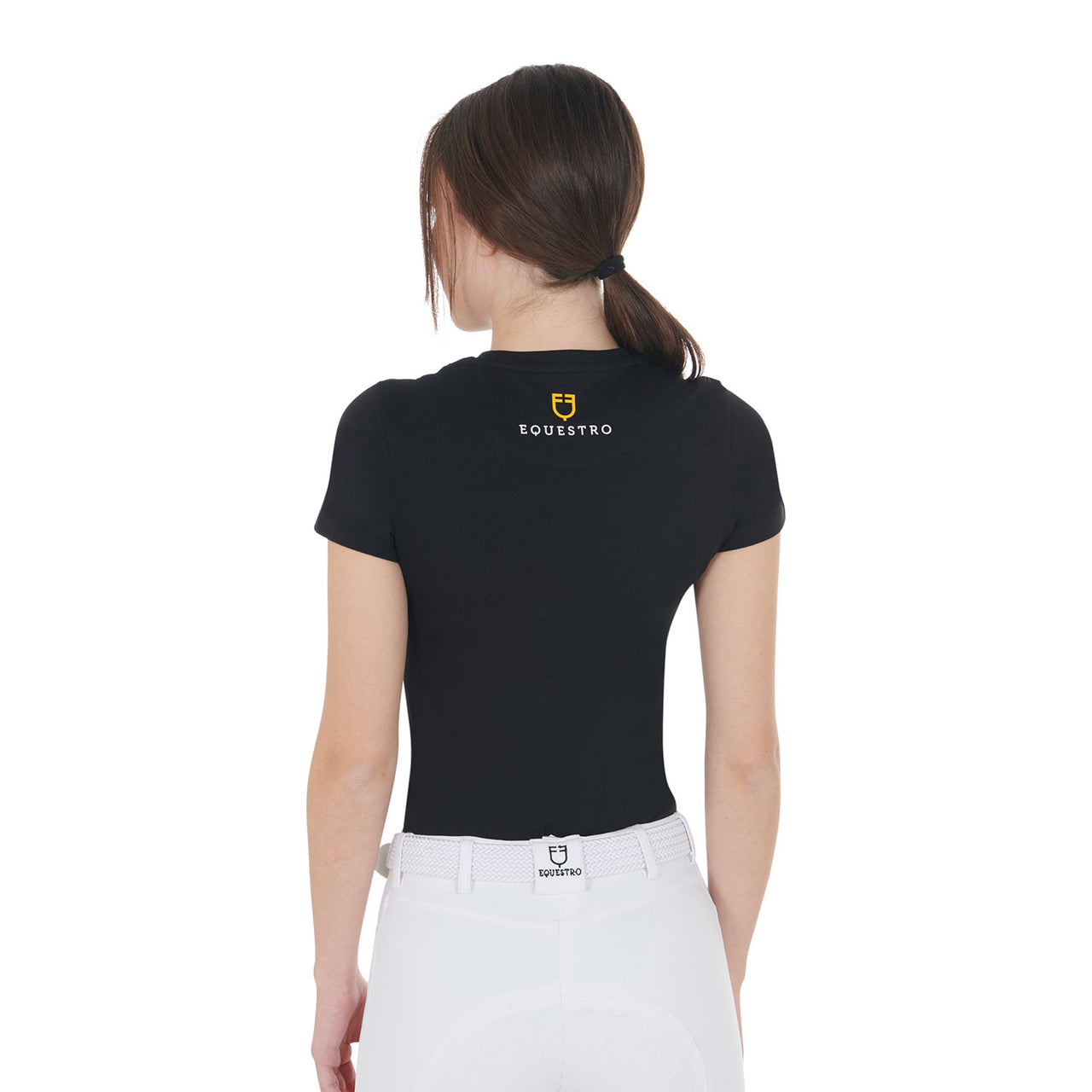 T-shirt donna slim fit con stampa raggio di luna | Abbigliamento | T-Shirt | Equestro