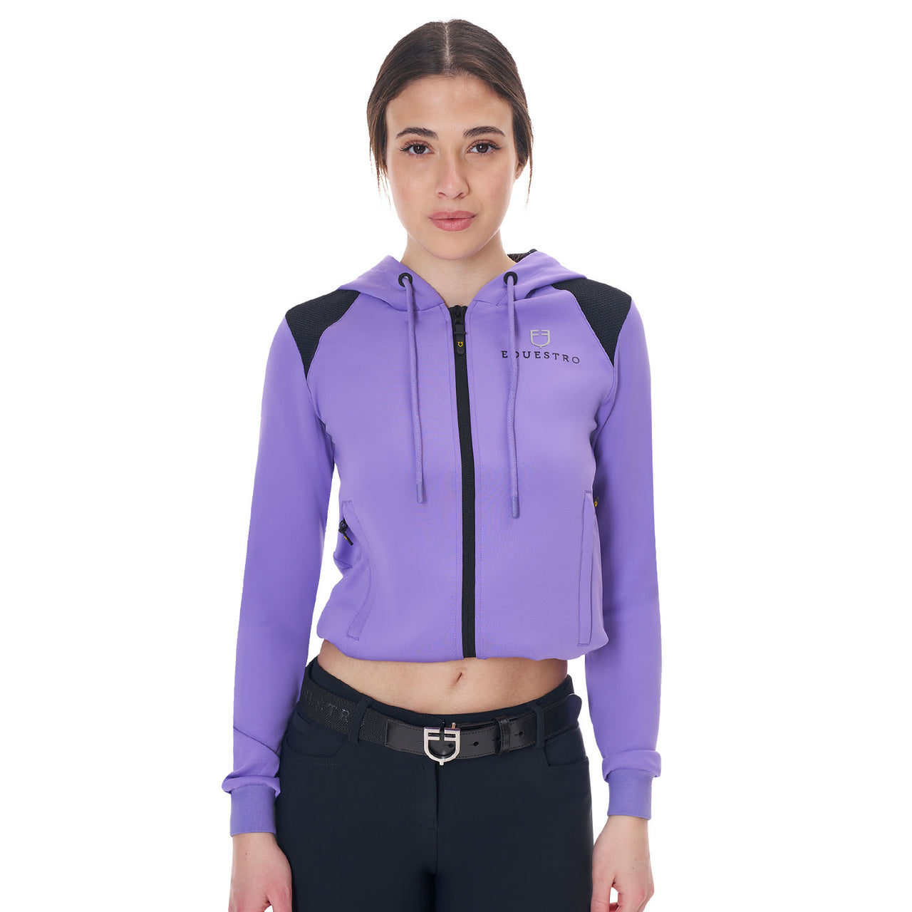 Felpa donna cropped con cappuccio | Abbigliamento | Felpe | Equestro