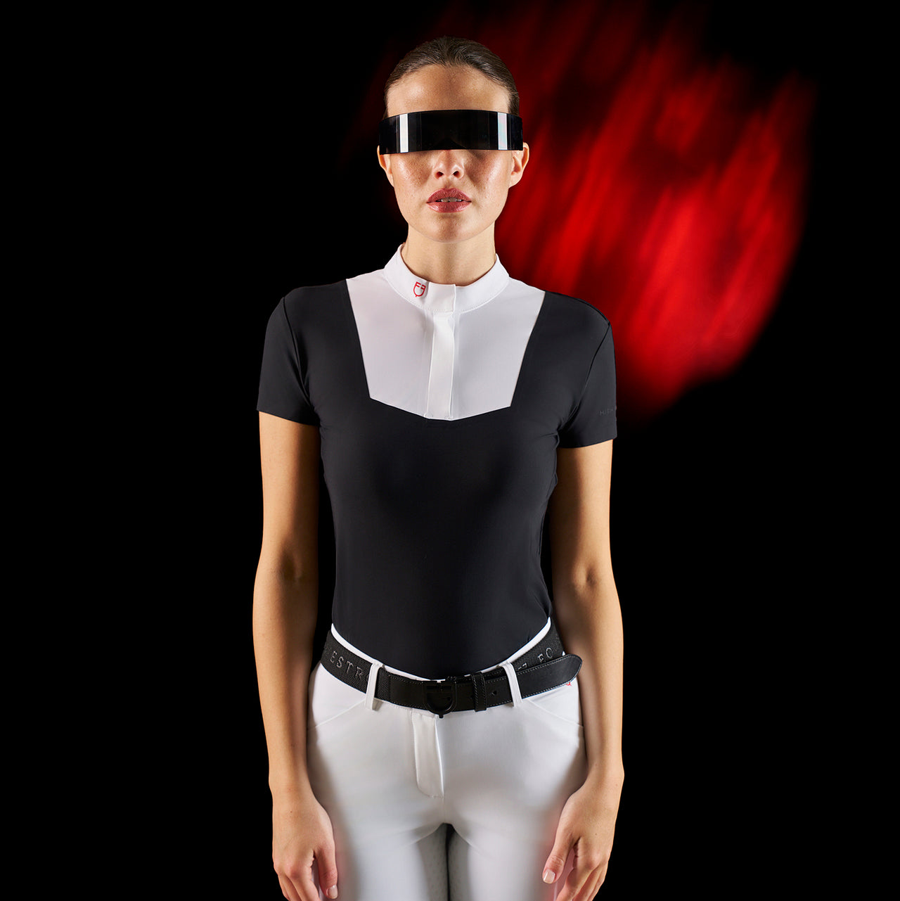 Polo concorso donna Equestro Ridertechnology manica corta | Abbigliamento | Polo da Competizione | Equestro