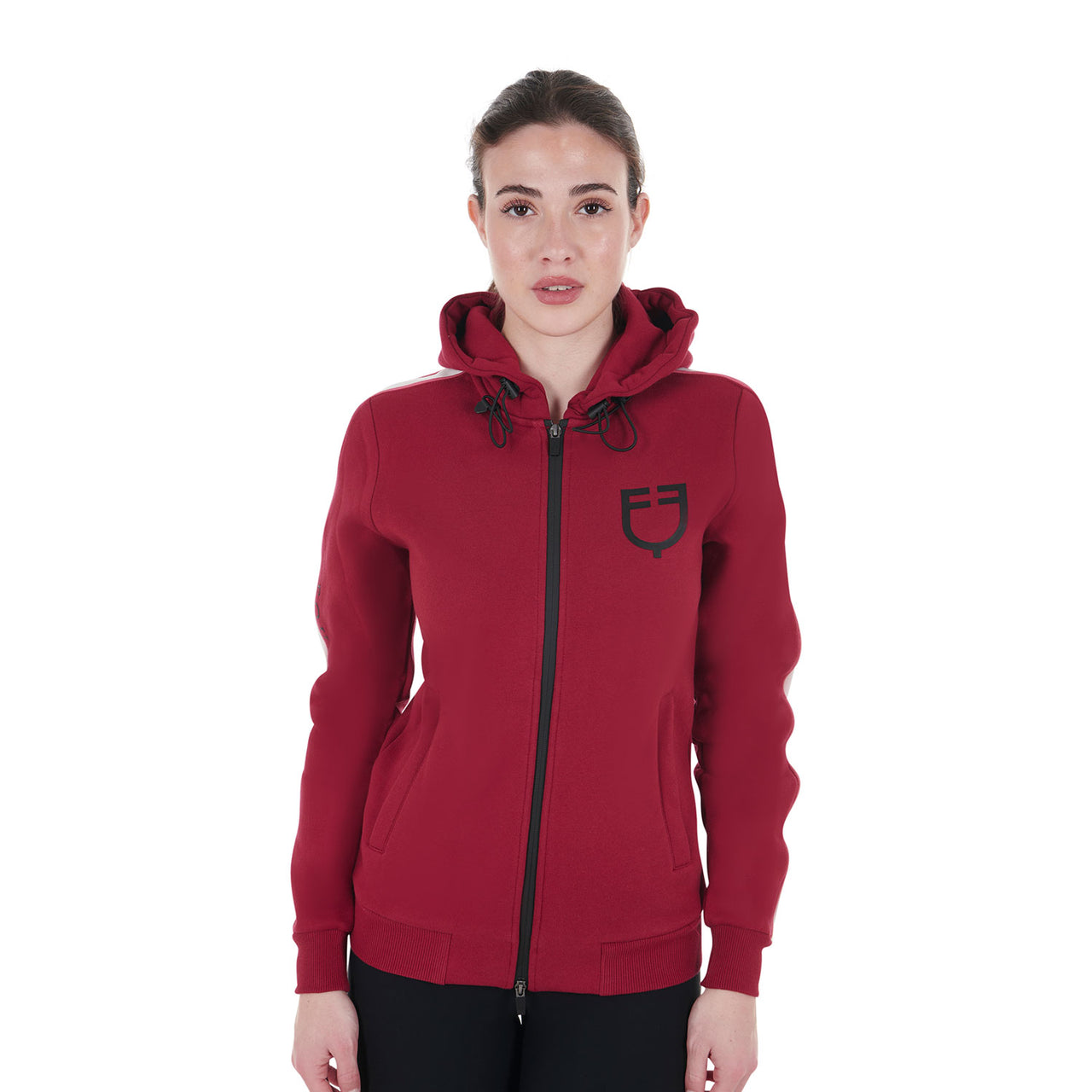 Felpa da donna con cappuccio e zip frontale | Abbigliamento | Felpe | Equestro