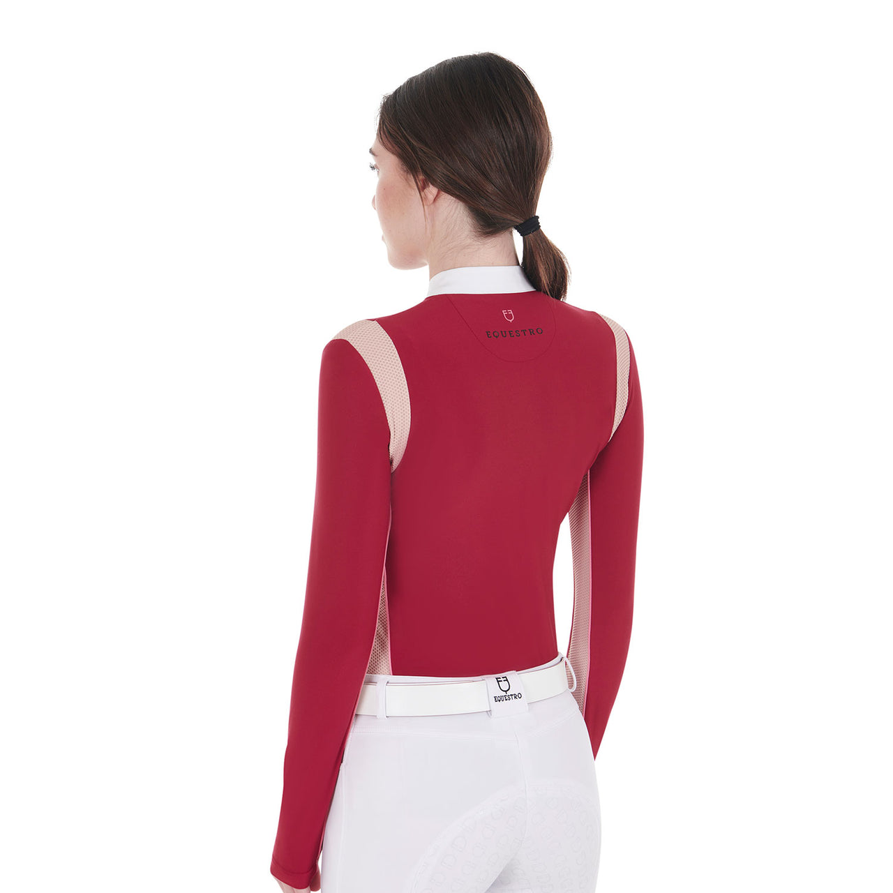 Polo da donna da concorso con inserti in mesh | Abbigliamento | Polo da Competizione | Equestro