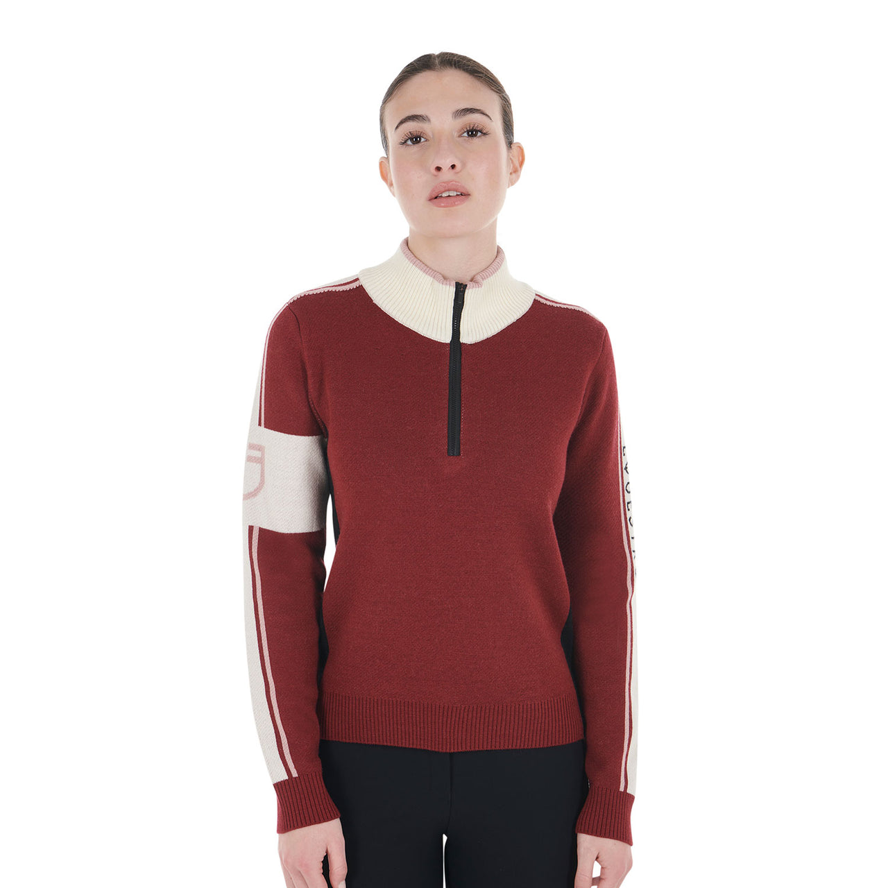 Maglione da donna a collo alto con zip | Abbigliamento | Maglieria | Equestro
