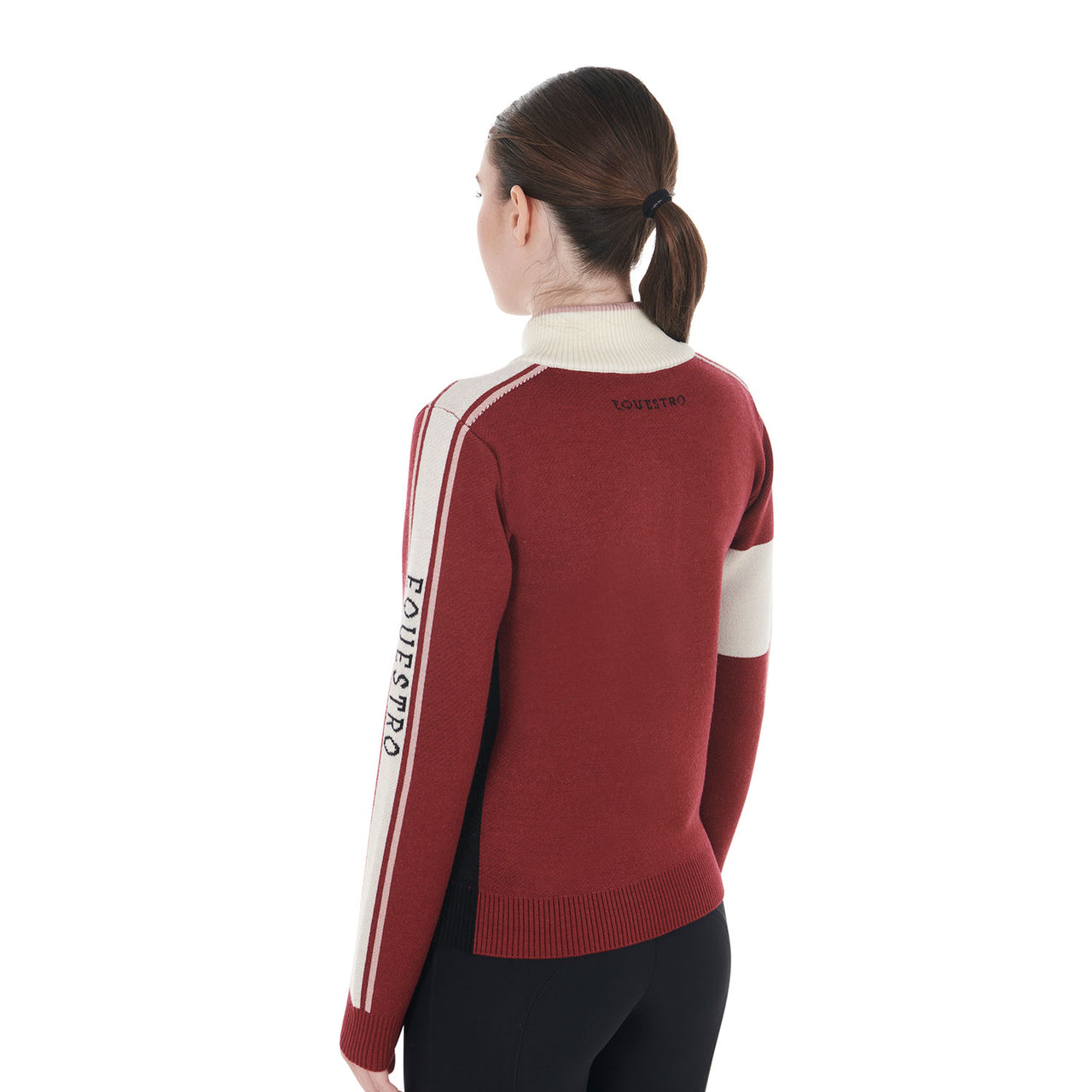 Maglione da donna a collo alto con zip | Abbigliamento | Maglieria | Equestro