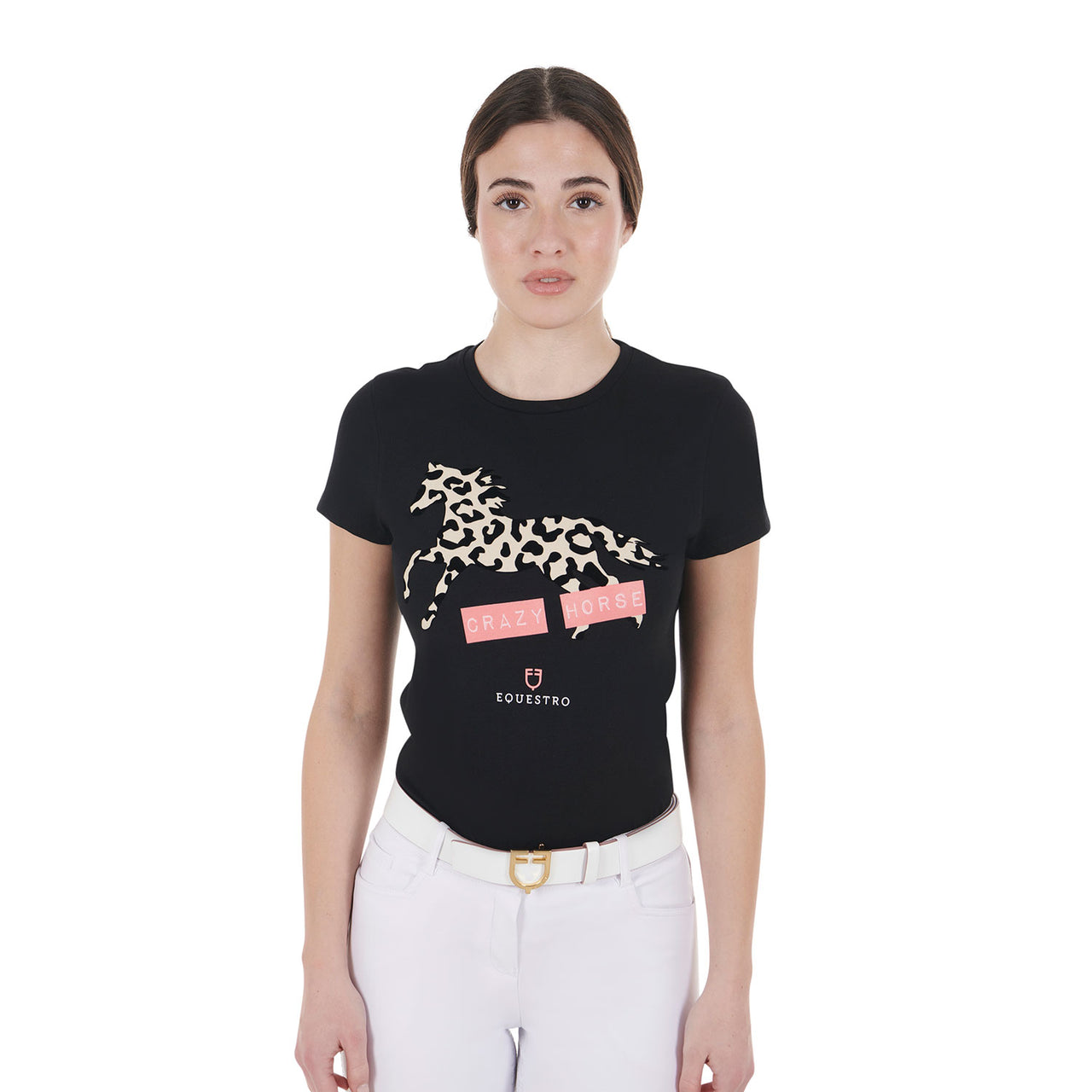T-shirt da donna in cotone Crazy Horse | Abbigliamento | T-Shirt | Equestro