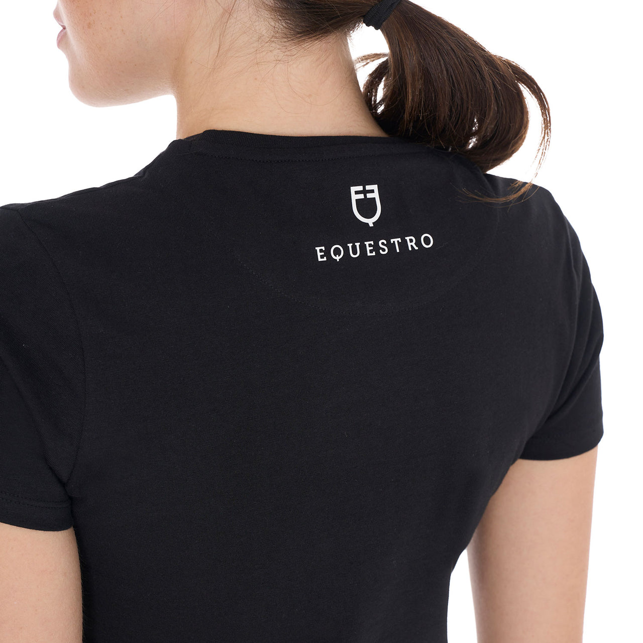 T-shirt donna Ready To The Party in cotone con strass
 | Abbigliamento | T-Shirt | Equestro