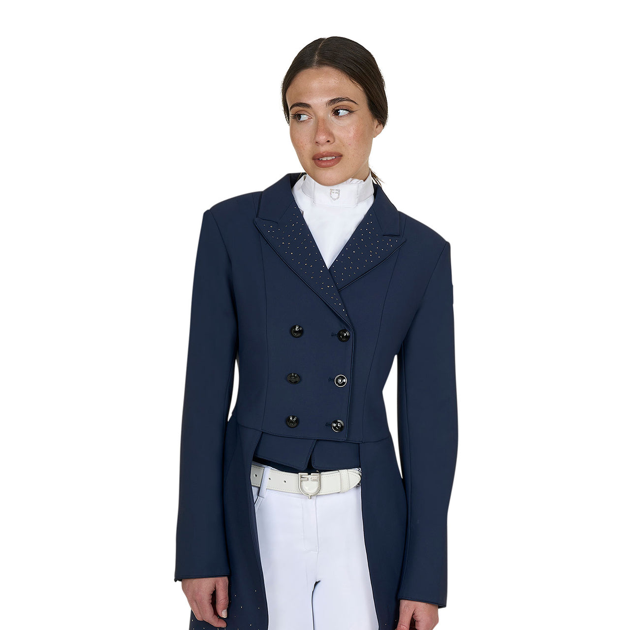 Frac donna in tessuto tecnico con strass | Abbigliamento | Abbigliamento da Competizione | Equestro