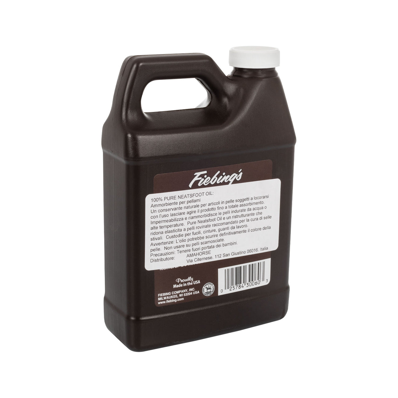 OLIO CUOIO 100% PURE NEATSFOOT OIL 946 ML | Prodotti manutenzione | Cura del Cuoio | Fiebing's