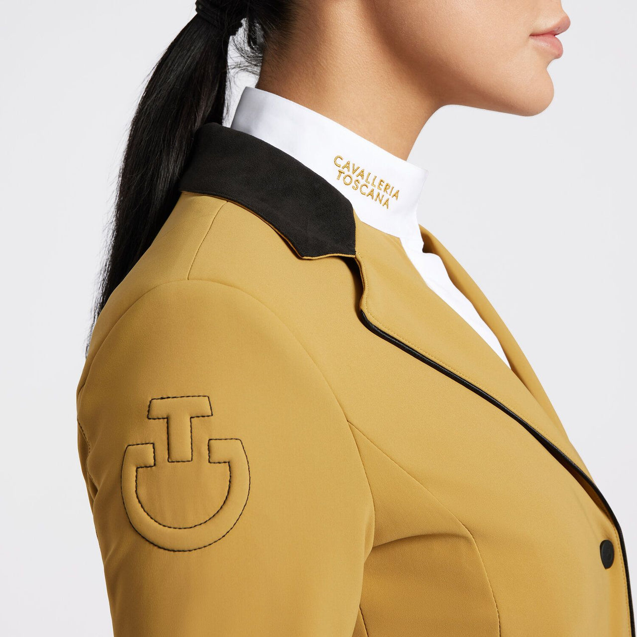 Giacca da concorso Cavalleria Toscana con zip e inserti traforati