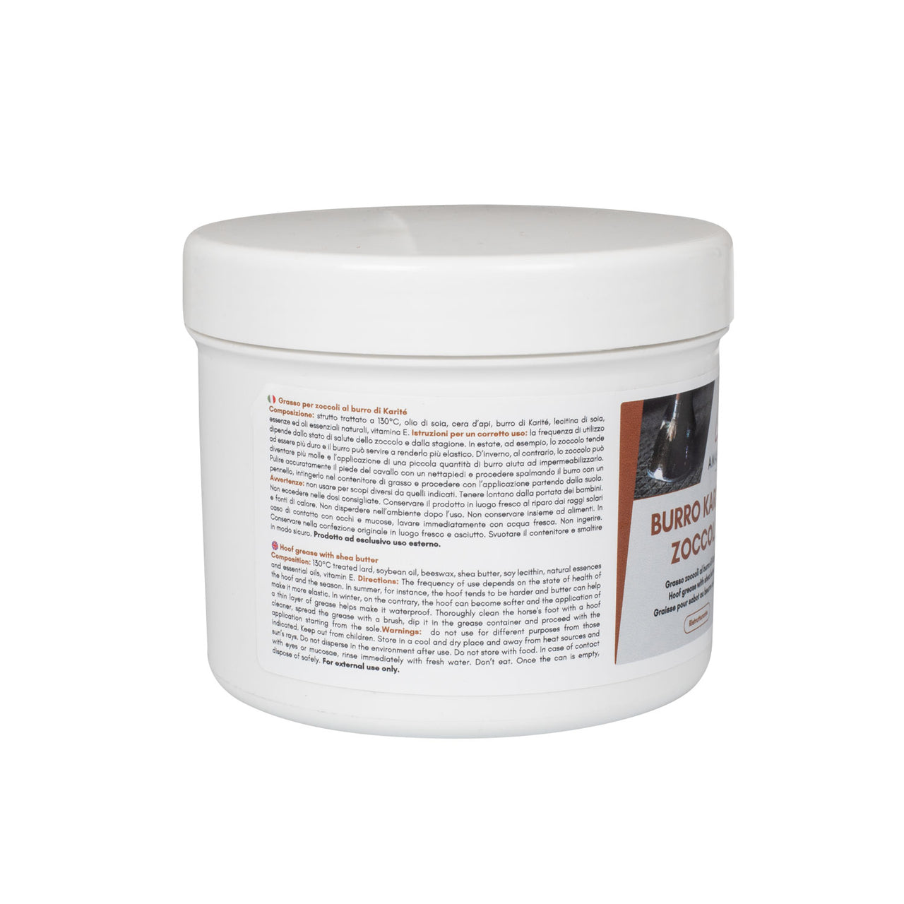 BURRO KARITE ZOCCOLI 500G | Cura del Cavallo | Cura degli Zoccoli | AmaHorse