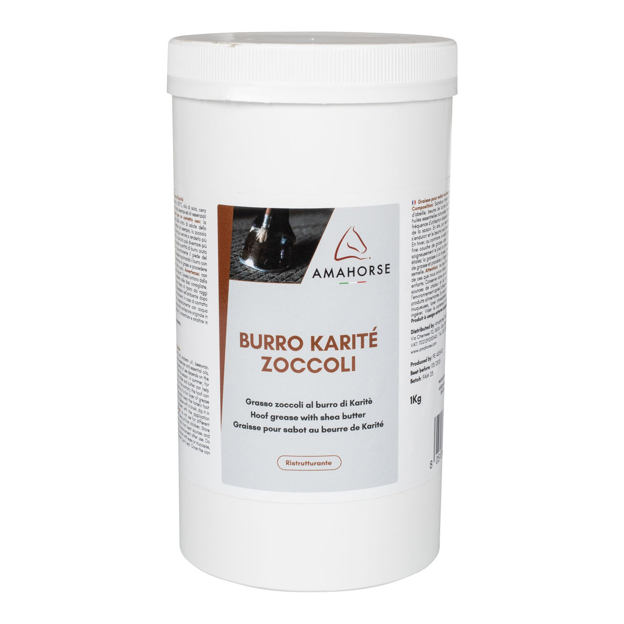 BURRO KARITE ZOCCOLI 1KG | Cura del Cavallo | Cura degli Zoccoli | AmaHorse