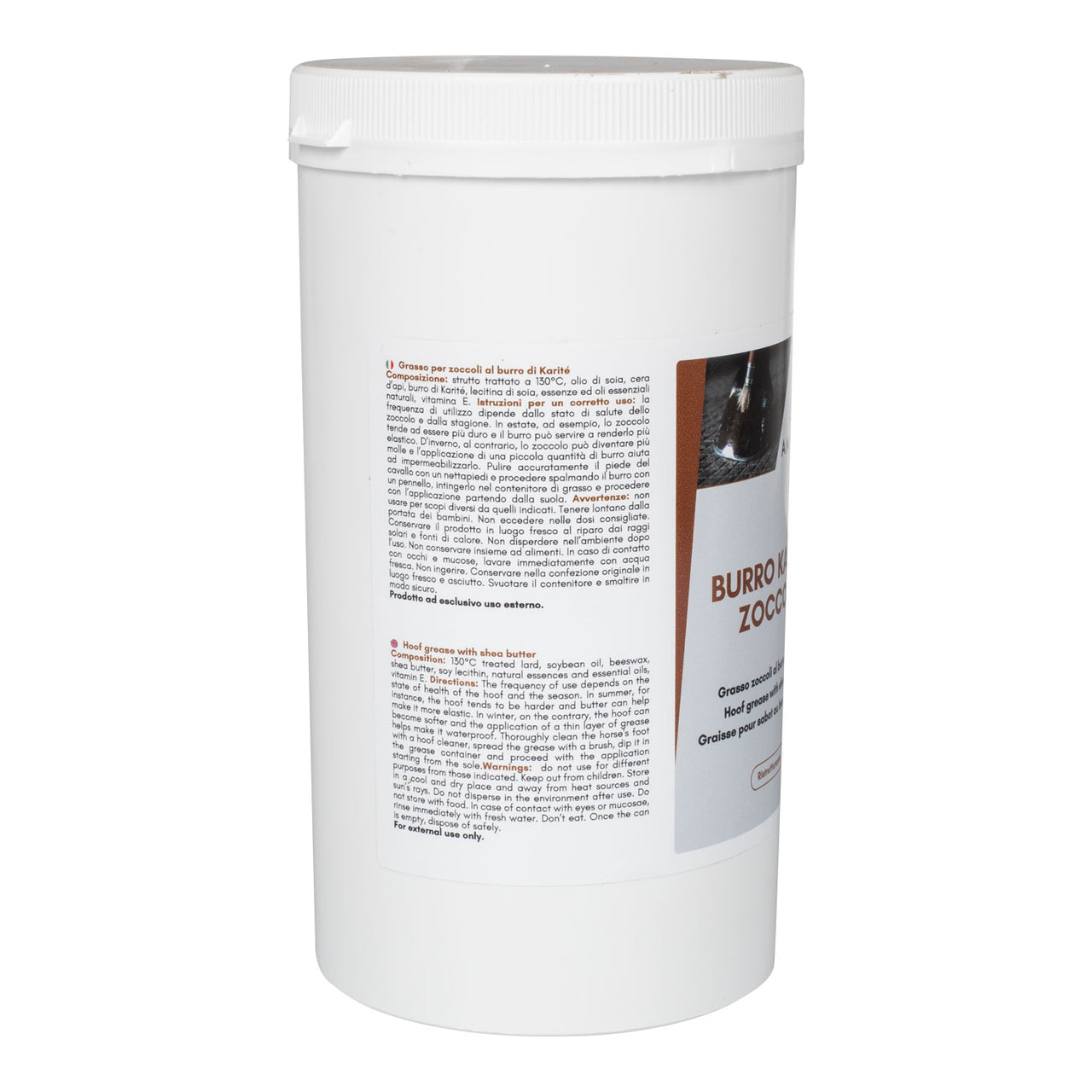BURRO KARITE ZOCCOLI 1KG | Cura del Cavallo | Cura degli Zoccoli | AmaHorse