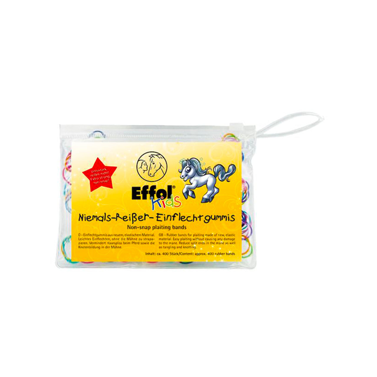 ELASTICI CRINIERA MULTICOLOR EFFOL (400 PZ) | Cura del Cavallo | Accessori Groom | Effol