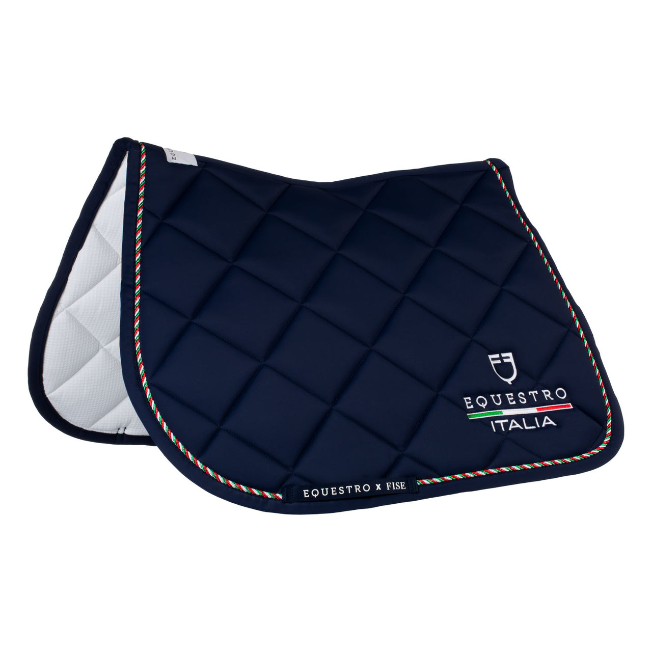 Sottosella salto piping tricolore Equestro X FISE | Sottosella e Accessori | Sottosella Salto | Equestro