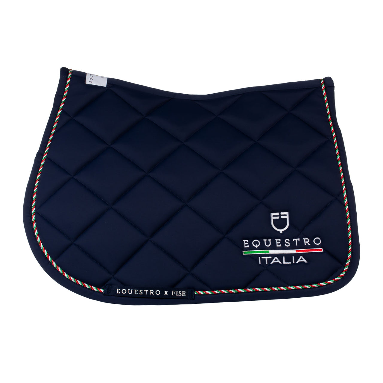 Sottosella salto piping tricolore Equestro X FISE | Sottosella e Accessori | Sottosella Salto | Equestro