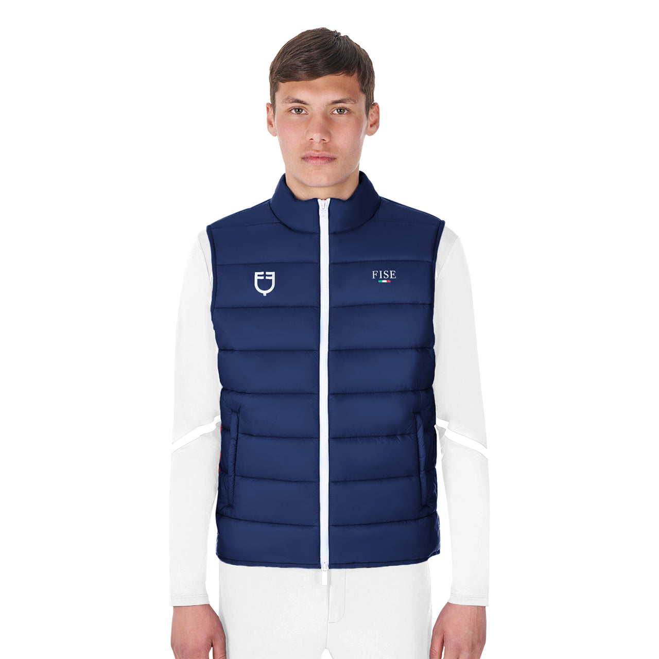 Smanicato uomo slim fit Equestro X FISE | Abbigliamento | Gilet | Equestro