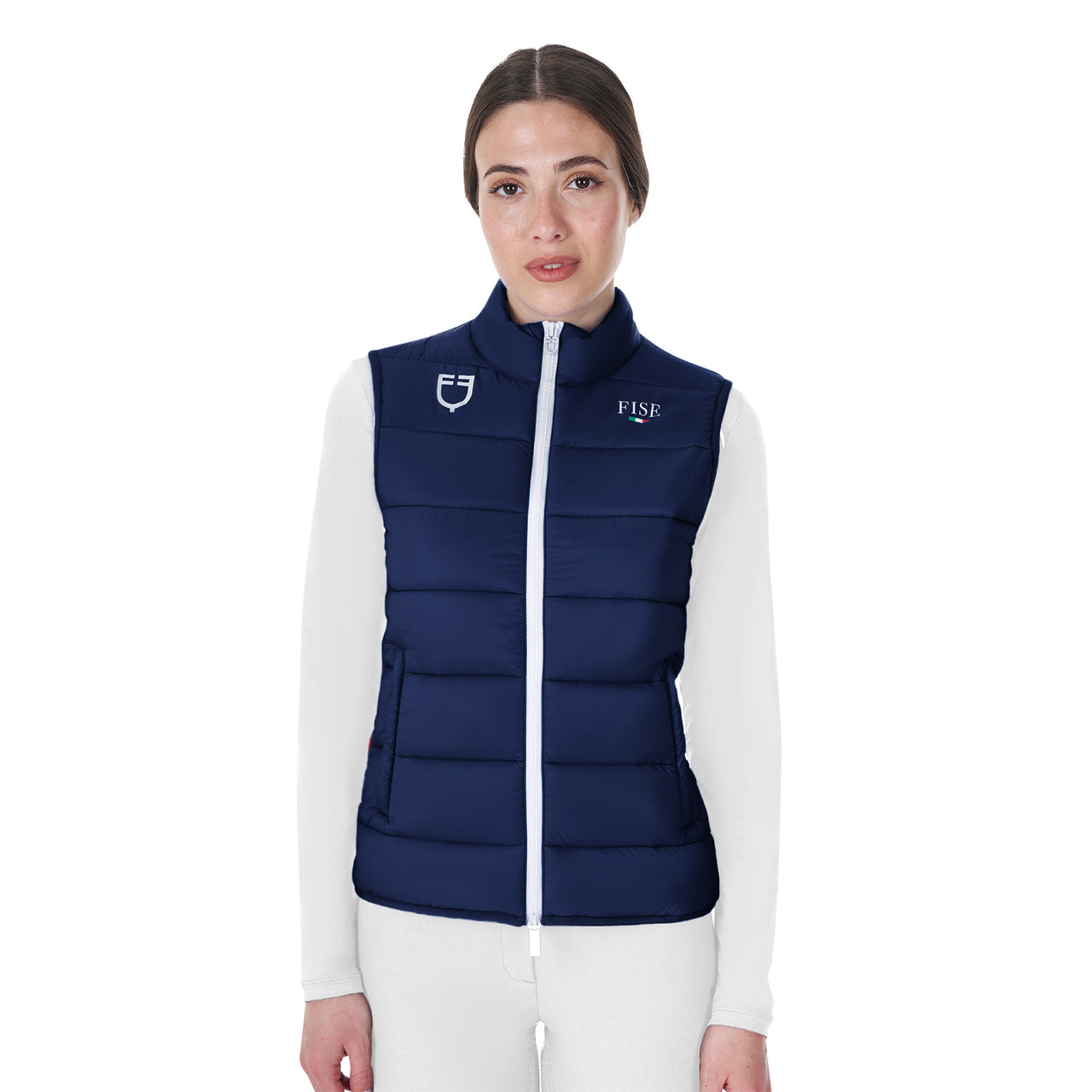 Smanicato donna slim fit Equestro X FISE | Abbigliamento | Gilet | Equestro