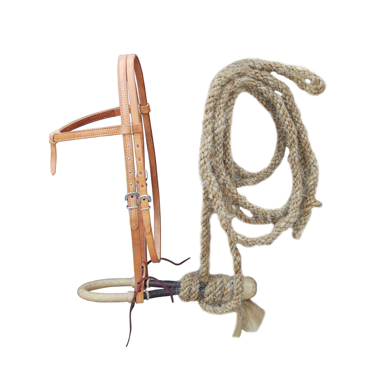 SET BOSAL + MECATE CRINE + TESTIERA LAKOTA | Briglie e Accessori | Bosal & Mecate | Lakota