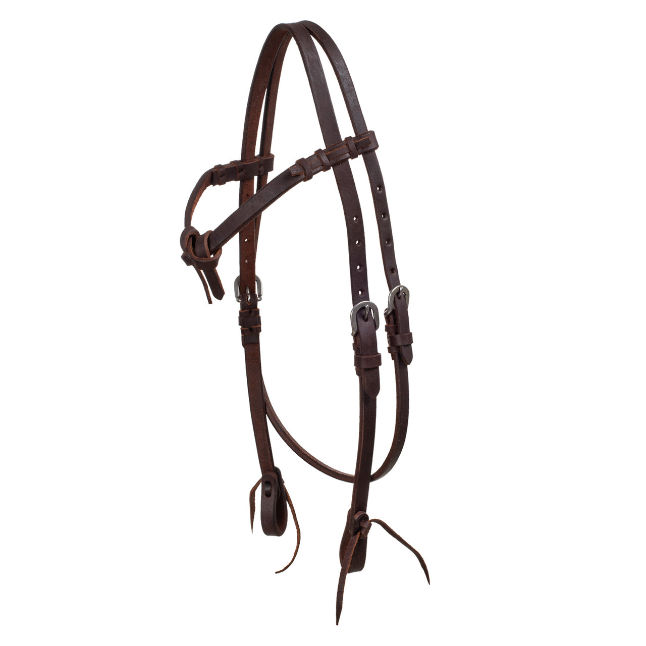 BRIGLIA WESTERN NODO SUL FRONTALINO | Briglie e Accessori | Corone | Lakota