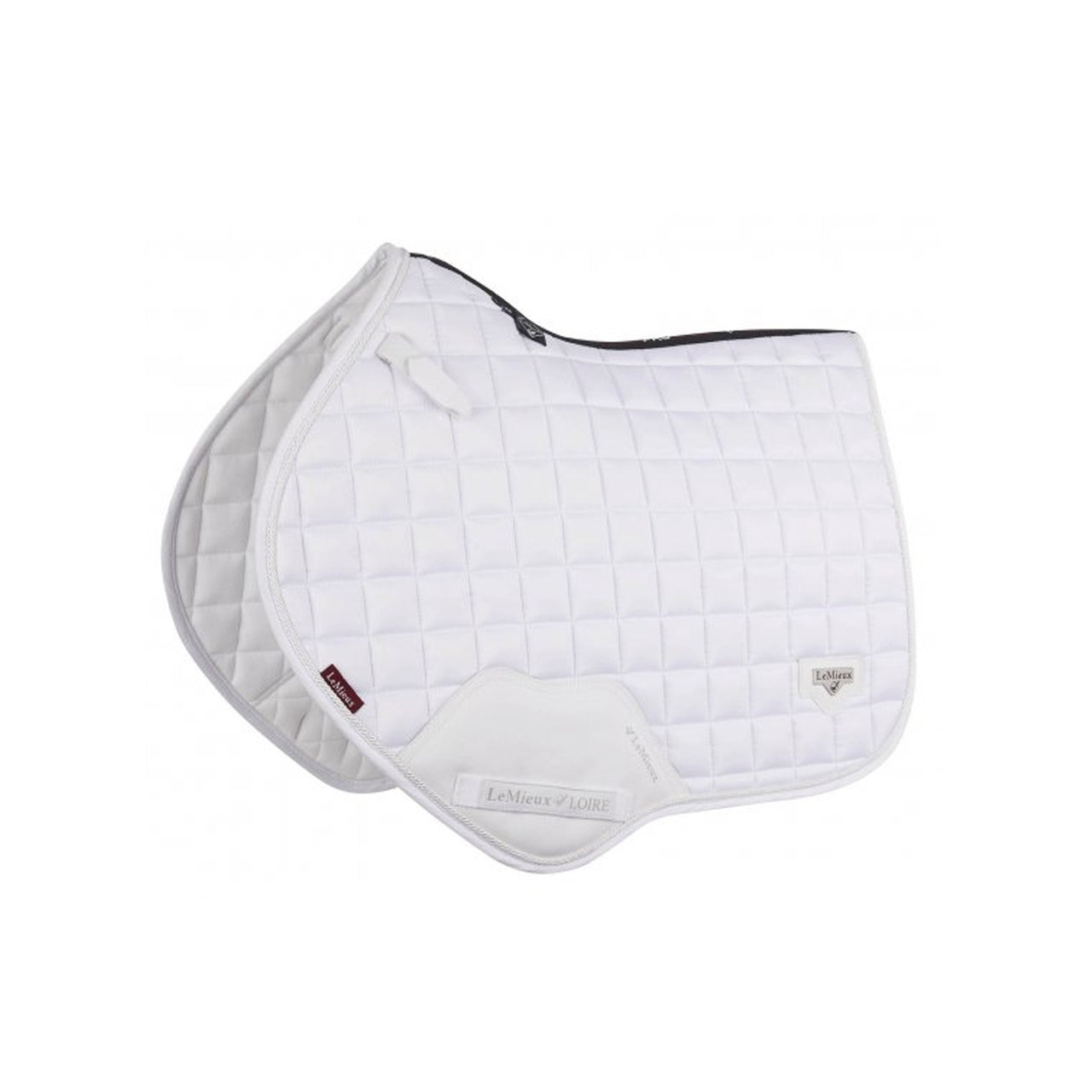 SOTTOSELLA LEMIEUX LOIRE CLASSIC SATIN CLOSE CONTACT SQUARE WHITE LARGE | Sottosella e Accessori | Sottosella Salto | LeMieux