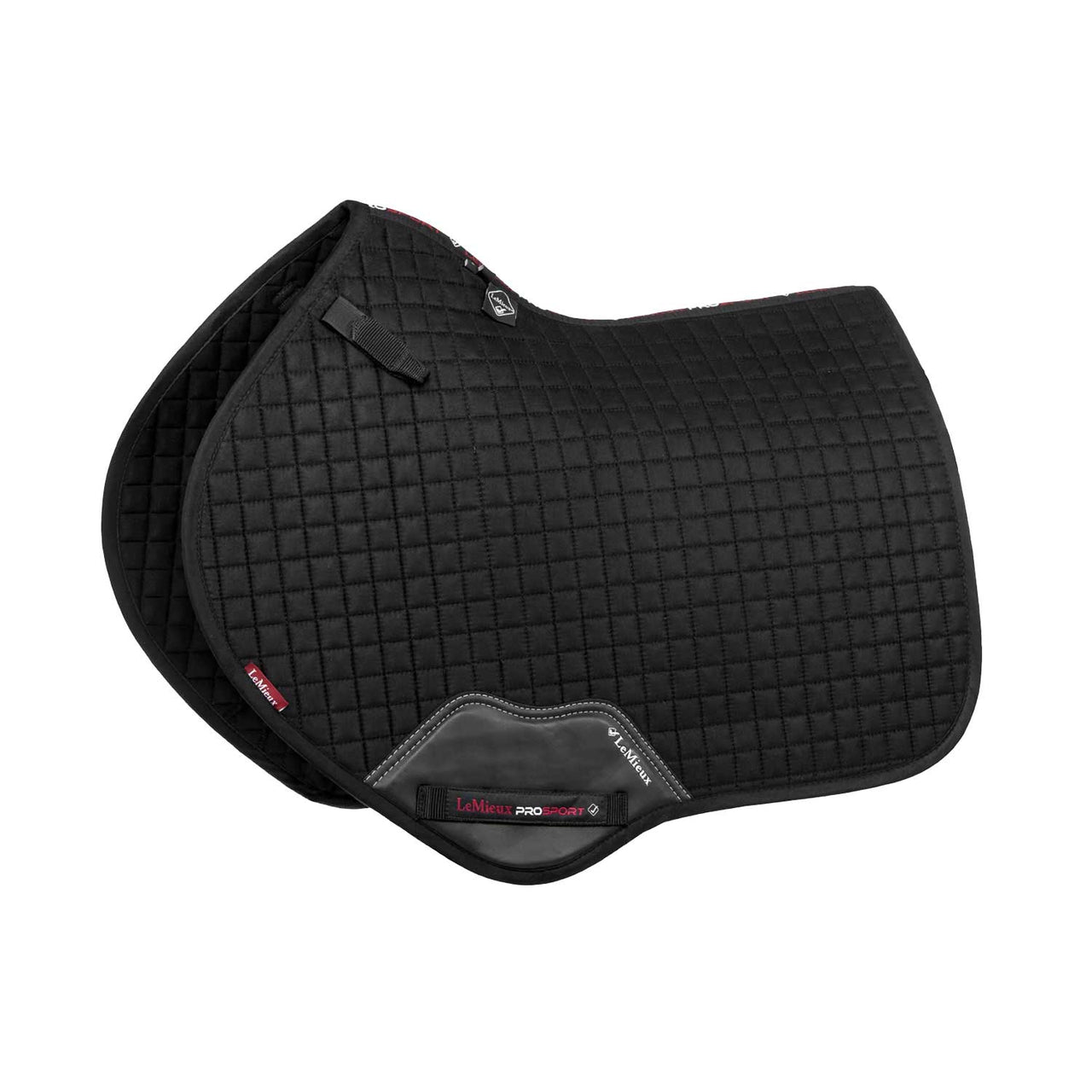 SUEDE CLOSE CONTACT SQUARE BLACK | Sottosella e Accessori | Sottosella Salto | LeMieux