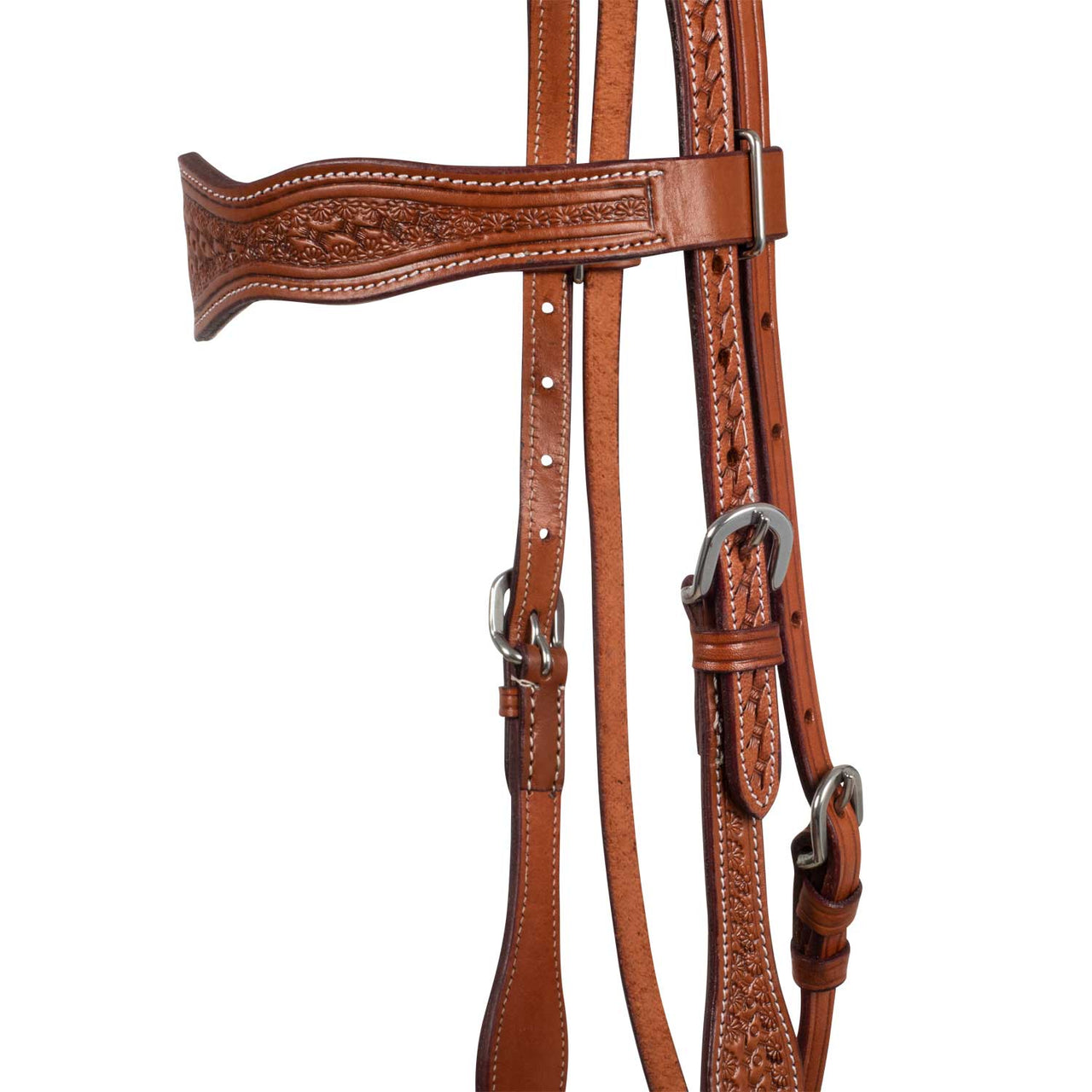 TESTIERA WESTERN BASKET TOOLING | Briglie e Accessori | Corone | McBryan