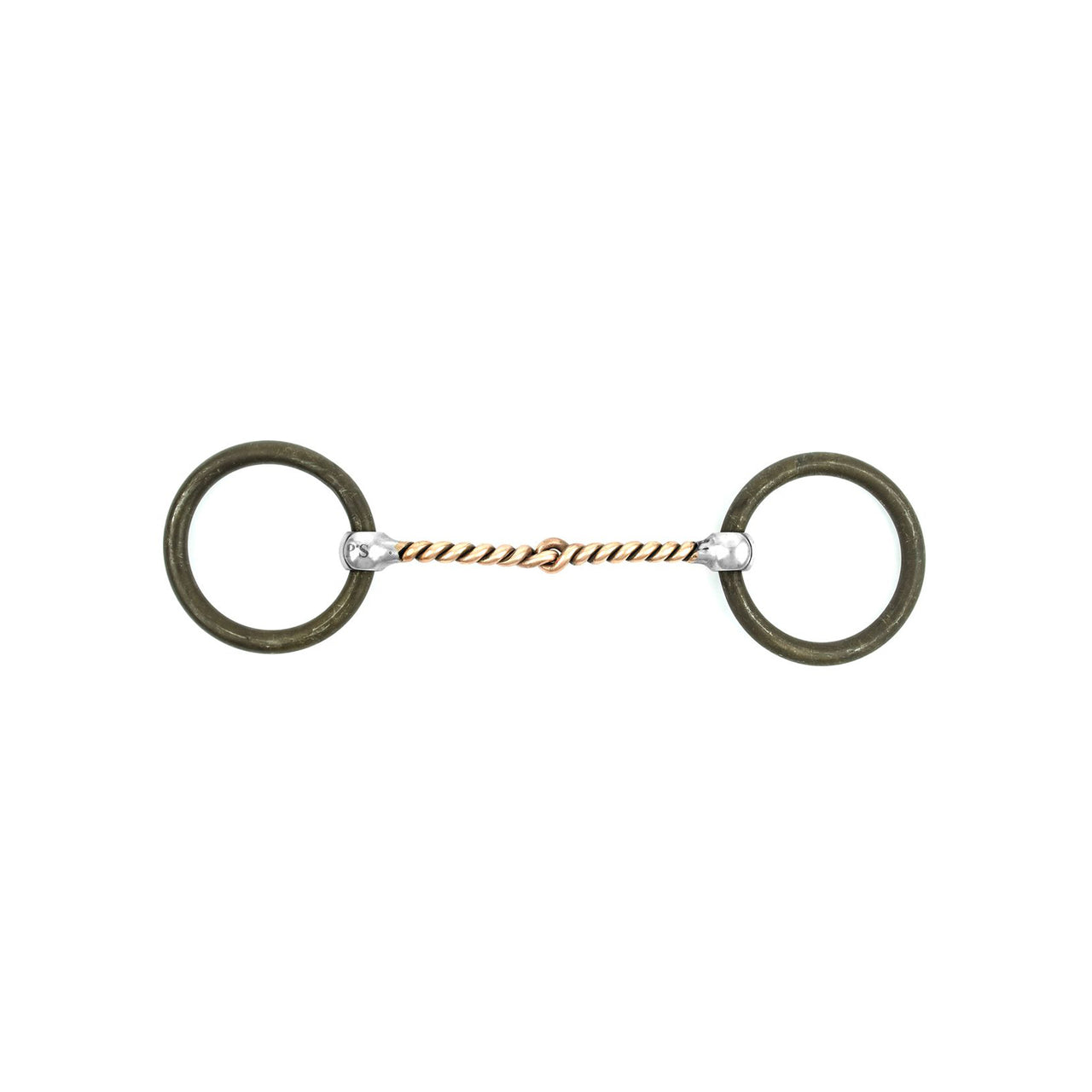 FILETTO WESTERN TORCIGLIONE CURVO RAME ANELLI BRUNITI POOL'S | Imboccature e Accessori | Imboccature e Accessori | Pool's