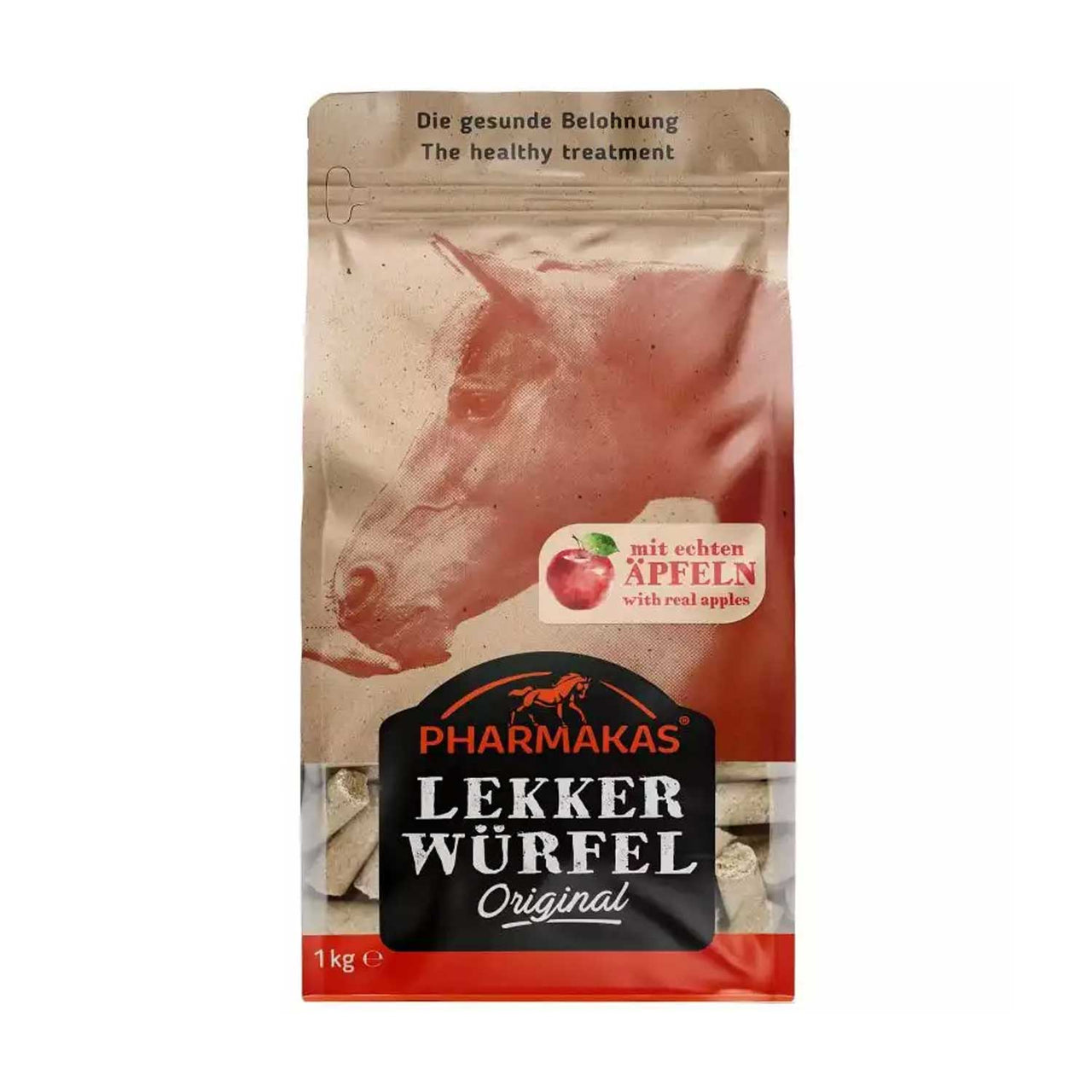 PHARMAKAS LEKKERWURFEL APPLE 1 KG | Cura del Cavallo | Biscotti per Cavalli | Pharmakas