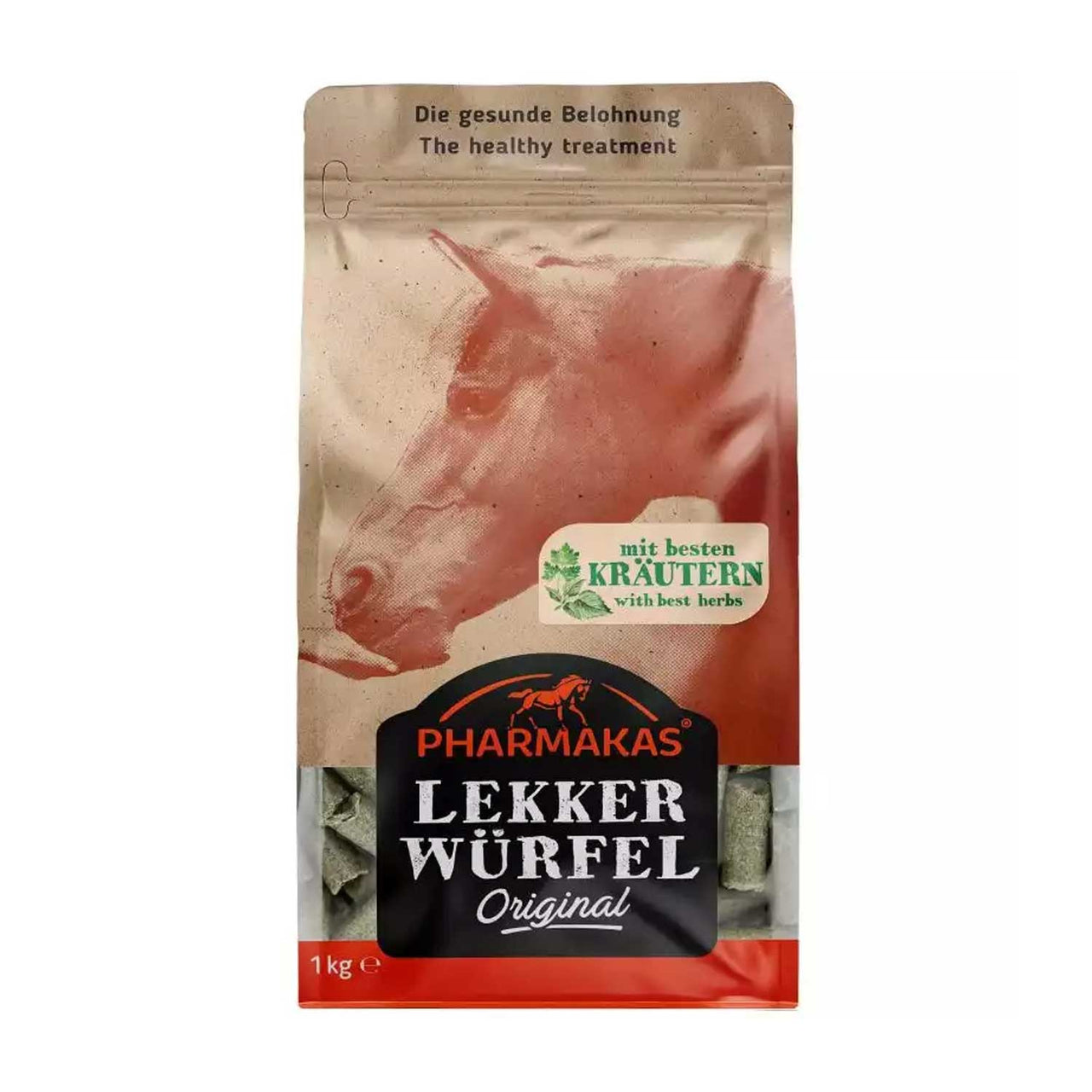 SNACK PHARMAKA LEKKERWURFEL HERBS 1 KG | Cura del Cavallo | Biscotti per Cavalli | Pharmakas